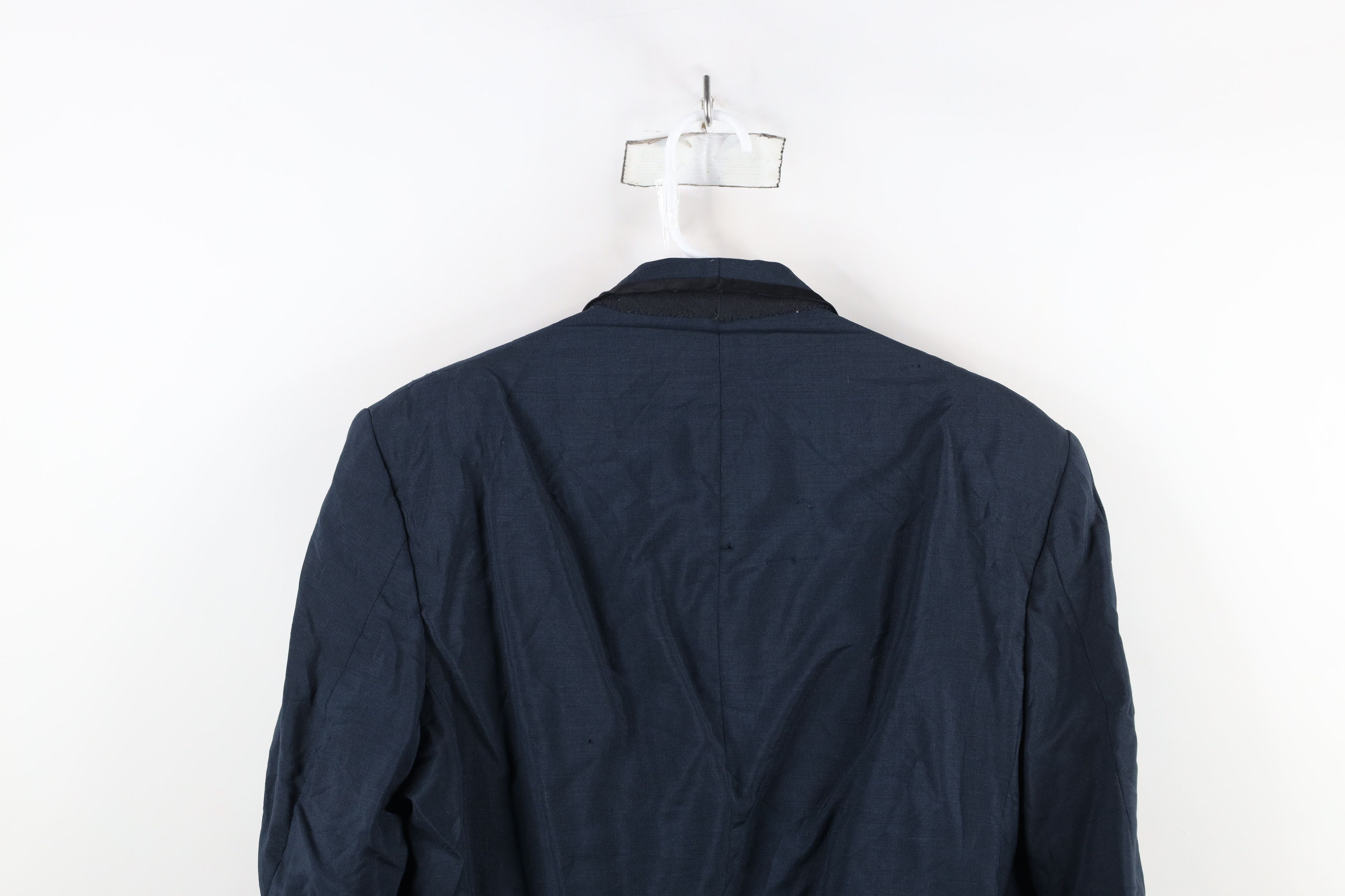 Vintage Vintage 50s Formal Tuxedo Prom Smokers Jacket Wool Blue USA Size US XL / EU 56 / 4 - 16 Thumbnail