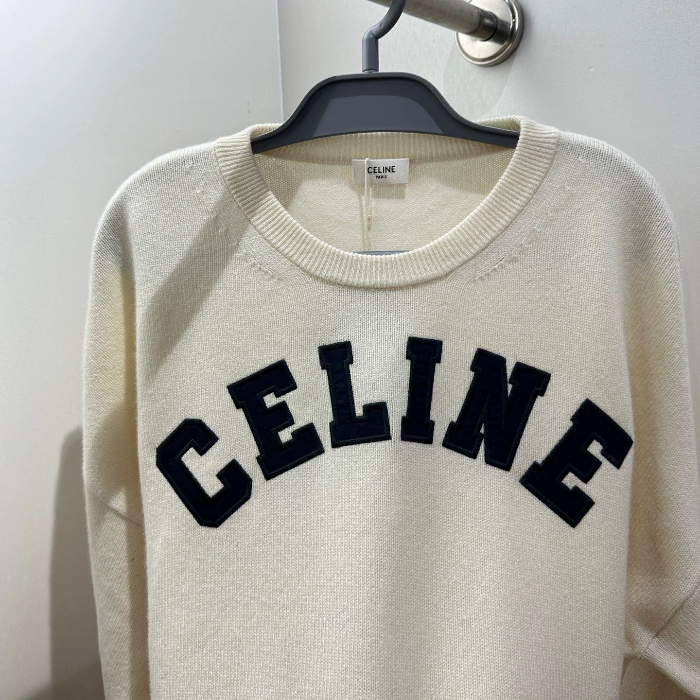 Celine Celine may487 Logo Drawstring Wool Long Sleeve L Size L / US 10 / IT 46 - 6 Thumbnail