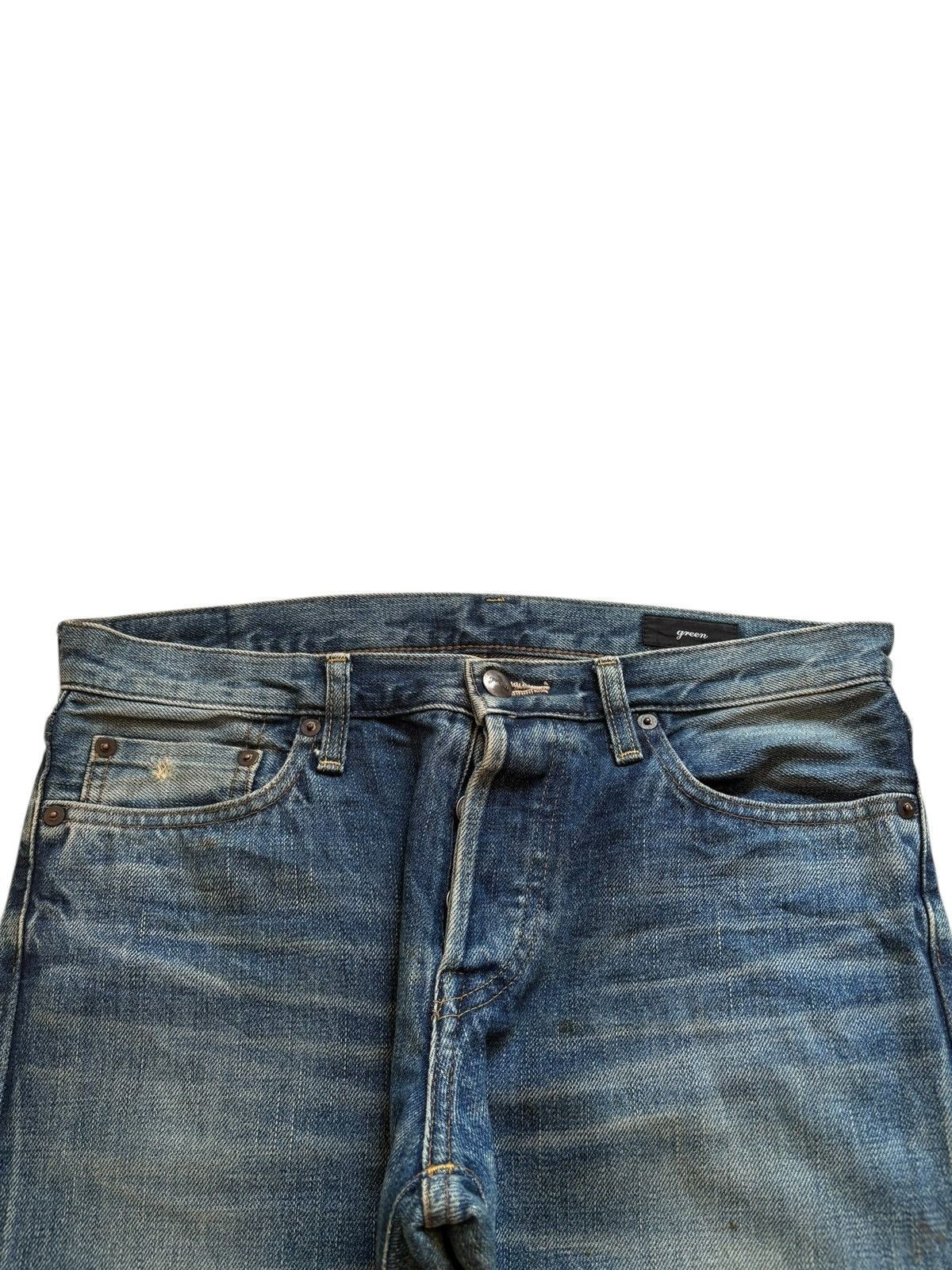 Designer × Japanese Brand Vintage Japanese Brand Selvedge Button Fly Mud Wash Jeans Size US 32 / EU 48 - 4 Thumbnail