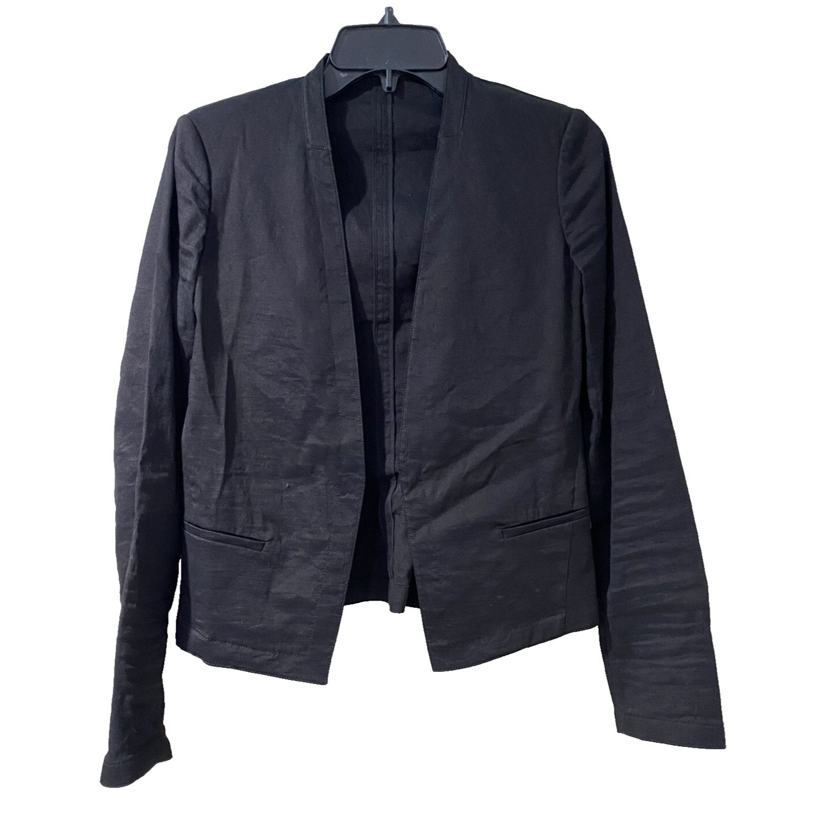 Theory Theory Womens Unlined Open Front Linen Size 0 A001745 Size XS / US 0-2 / IT 36-38 - 1 Thumbnail