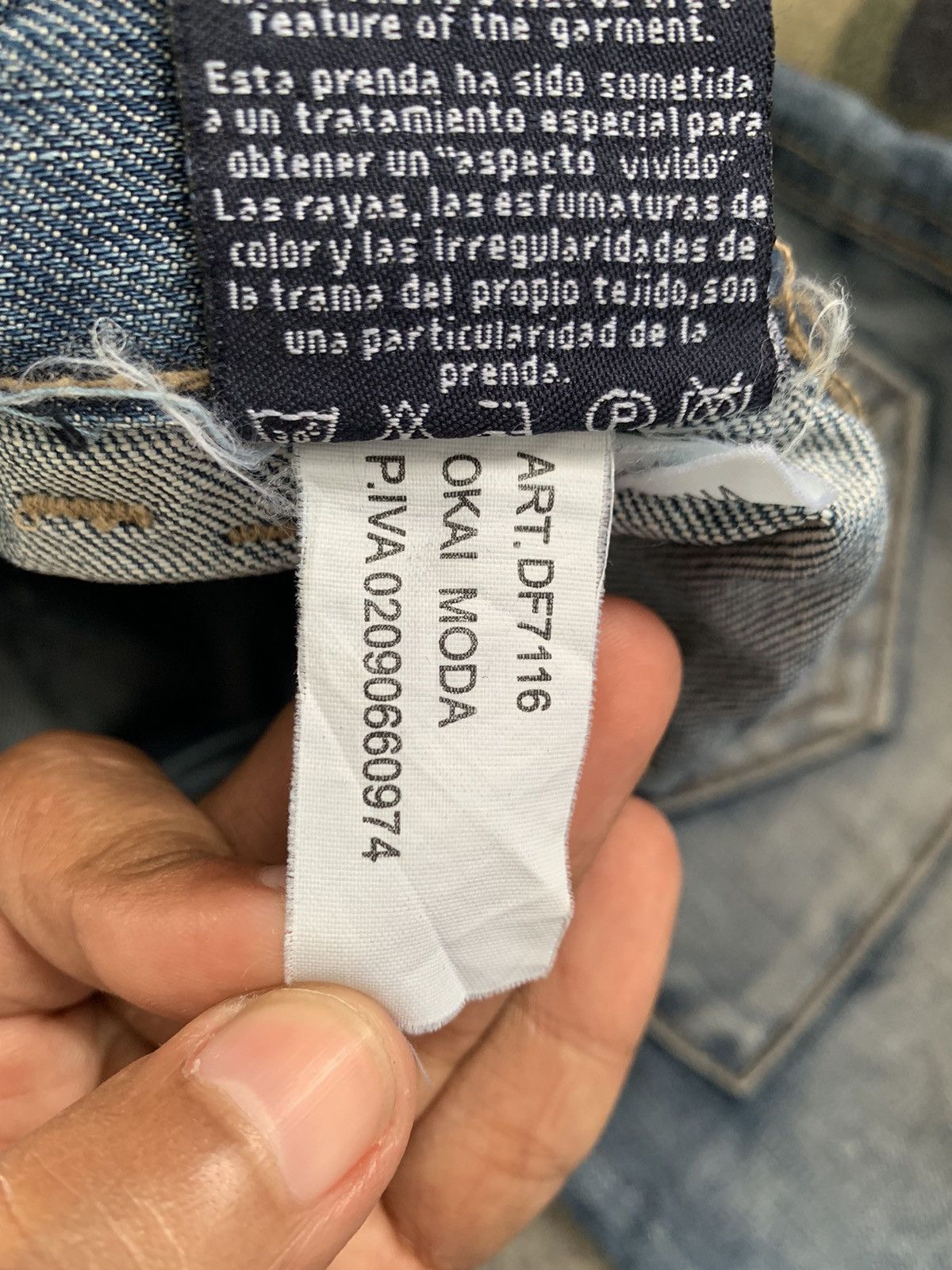 Japanese Brand Multipockets Functional Jeans Dal Denim Pant Nice Design Size US 33 - 19 Thumbnail