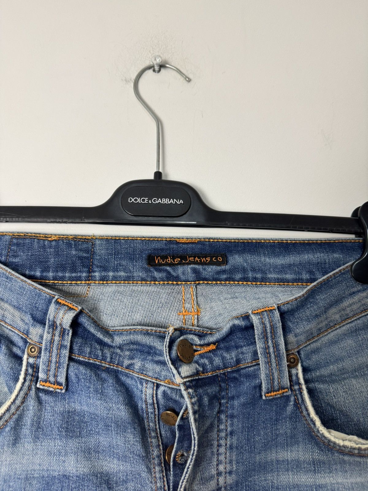 Nudie Jeans Nudie Jeans Long Inseam Slim Distressed Jeans Made in Italy Size US 30 / EU 46 - 6 Thumbnail