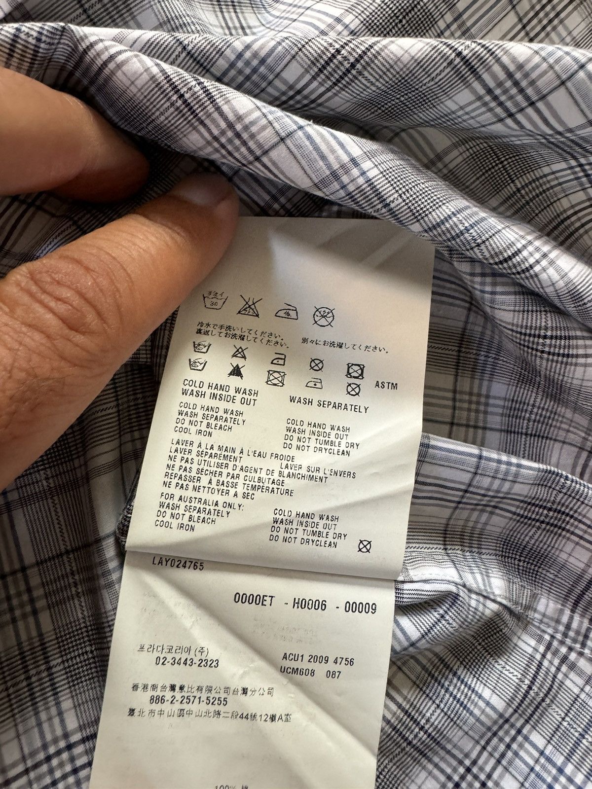 Prada PRADA men shirt STUDY REAL TAPE MEASUREMENTS IN PHOTOS CAREF Size US L / EU 52-54 / 3 - 9 Thumbnail