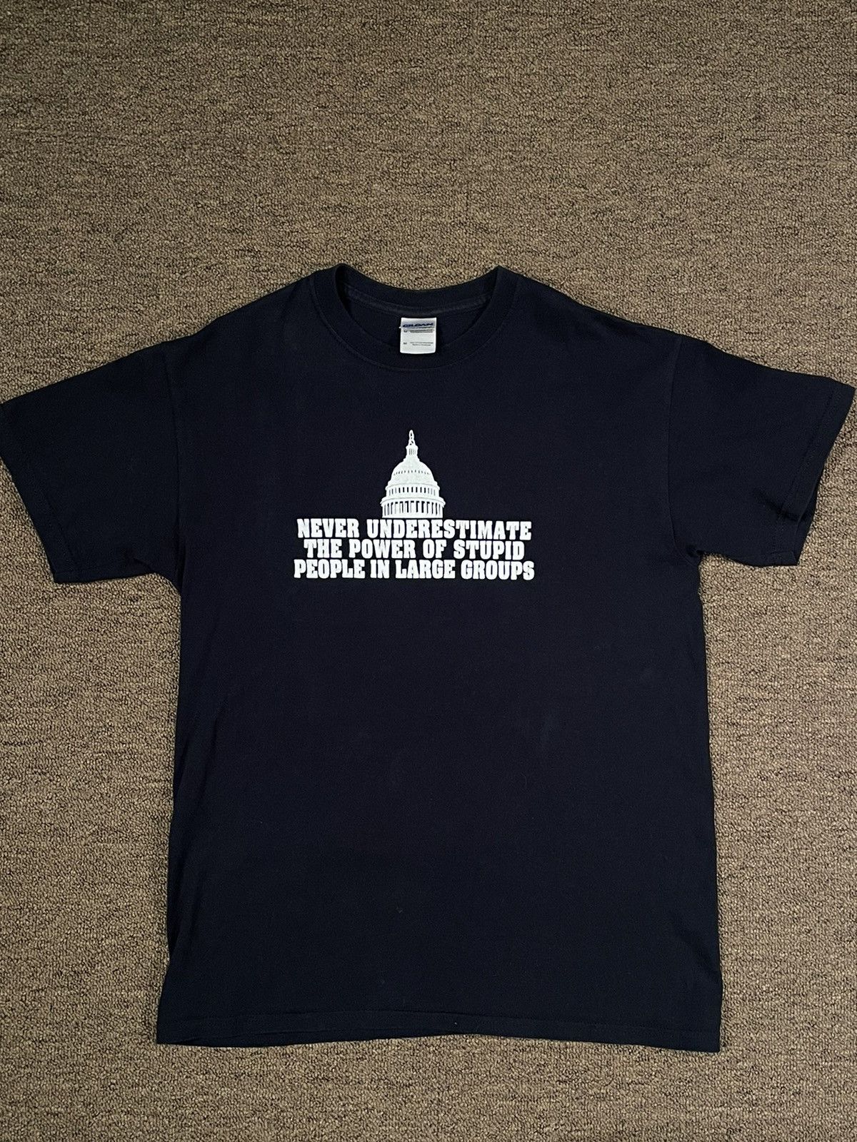 Vintage RARE vintage “Stupid People” Funny Graphic T Shirt Size US M / EU 48-50 / 2 - 2 Thumbnail