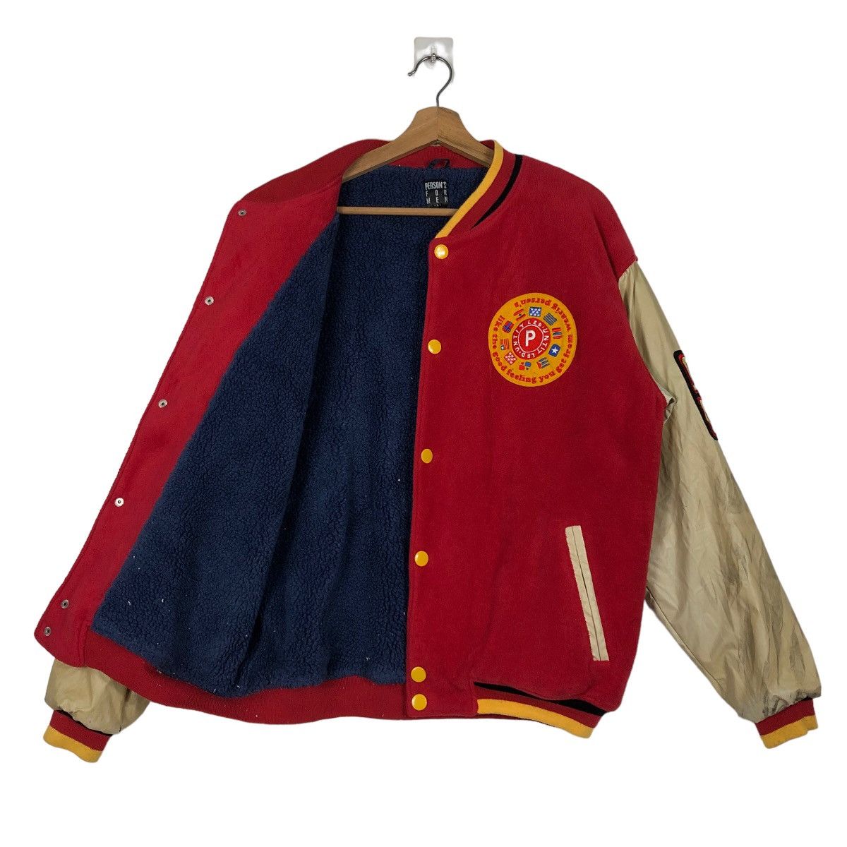 Japanese Brand 🔥Person For Men Varsity Jacket Big Logo Spell Out Size US L / EU 52-54 / 3 - 11 Thumbnail