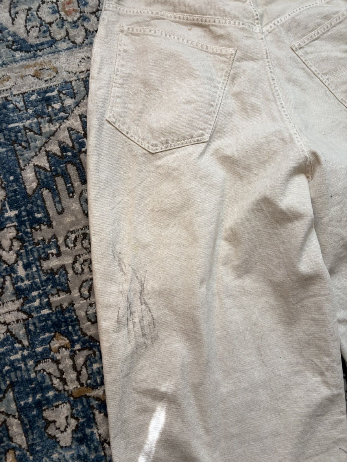 Balenciaga Balenciaga White Baggy Denim Size US 36 / EU 52 - 18 Thumbnail