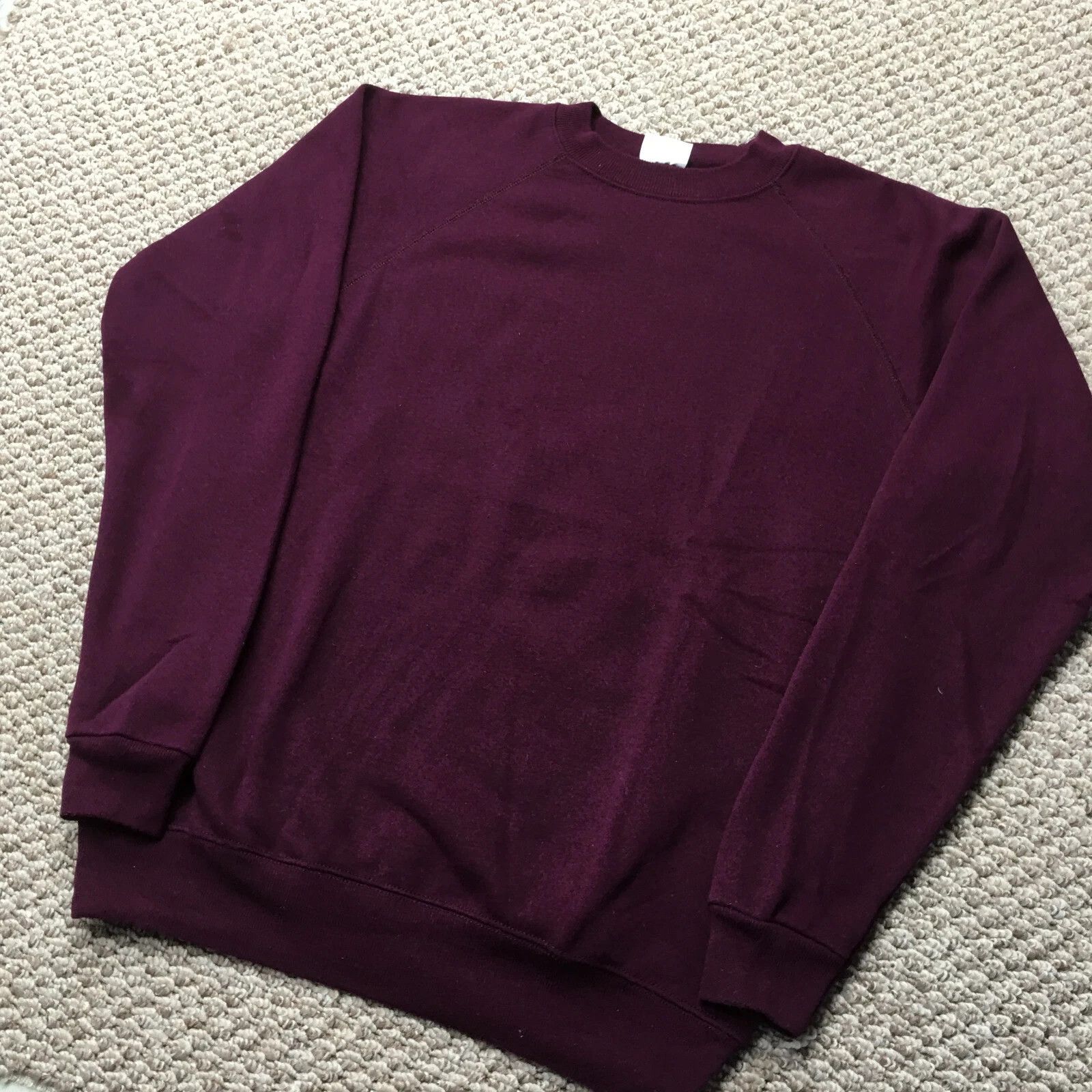 Vintage Vintage 80s Hanes Blank Sweatshirt Size US L / EU 52-54 / 3 - 1 Thumbnail