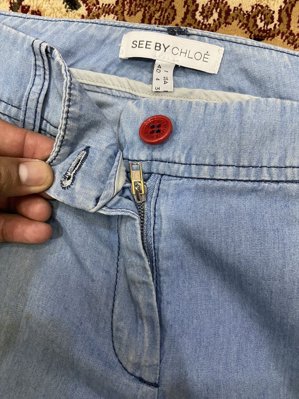 See by Chloe See by Chloe Wide Leg Jean Size 27" / US 4 / IT 40 - 7 Thumbnail