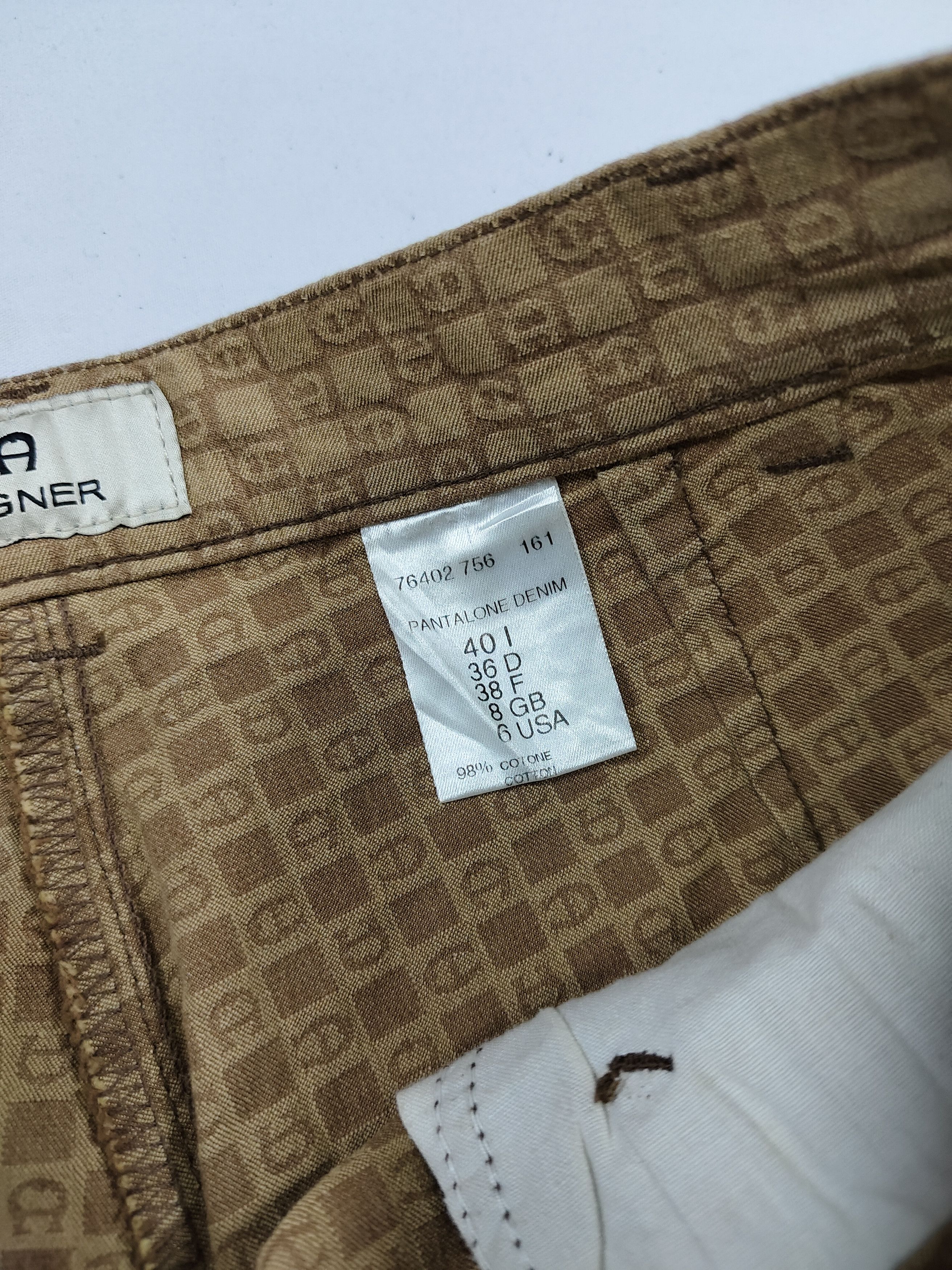 Aigner 00s Aigner- Signature Monogram Italian Archive Pants Size 30" / US 8 / IT 44 - 8 Thumbnail
