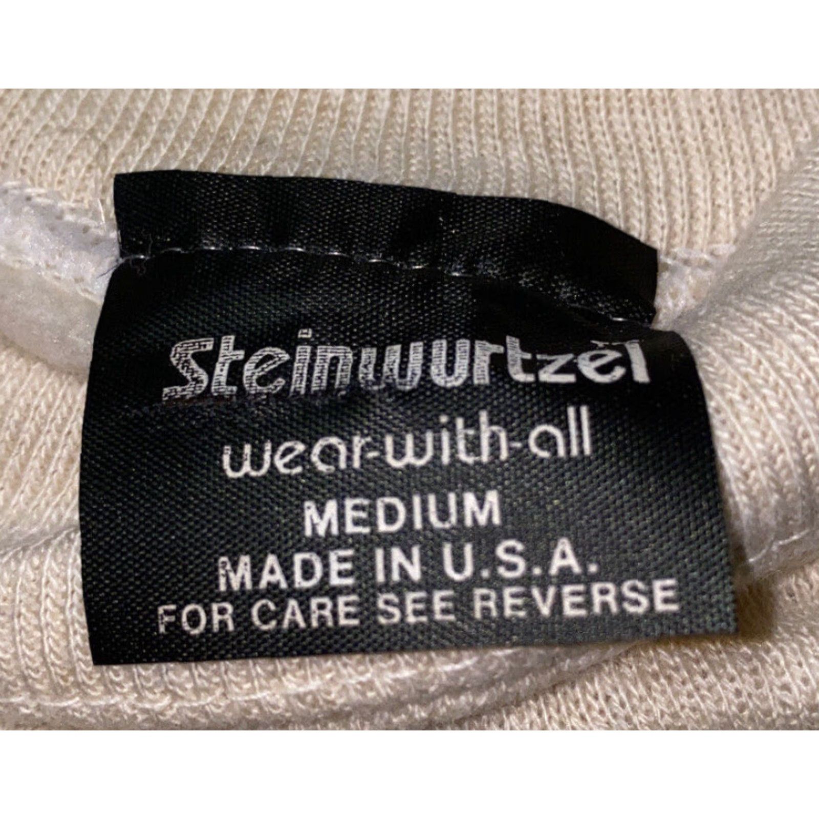 Vintage Steinwurtzel Handpainted Sweater Adult Medium Beige USA Made Mens Size US M / EU 48-50 / 2 - 5 Thumbnail
