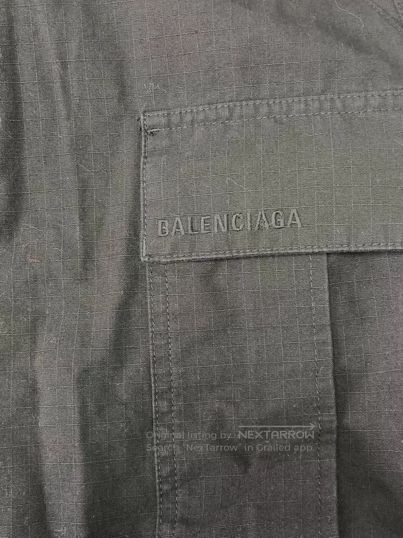 Balenciaga Balenciaga Solid Color Button Zipper Cargo A-Line Skirt Size 35" - 3 Thumbnail