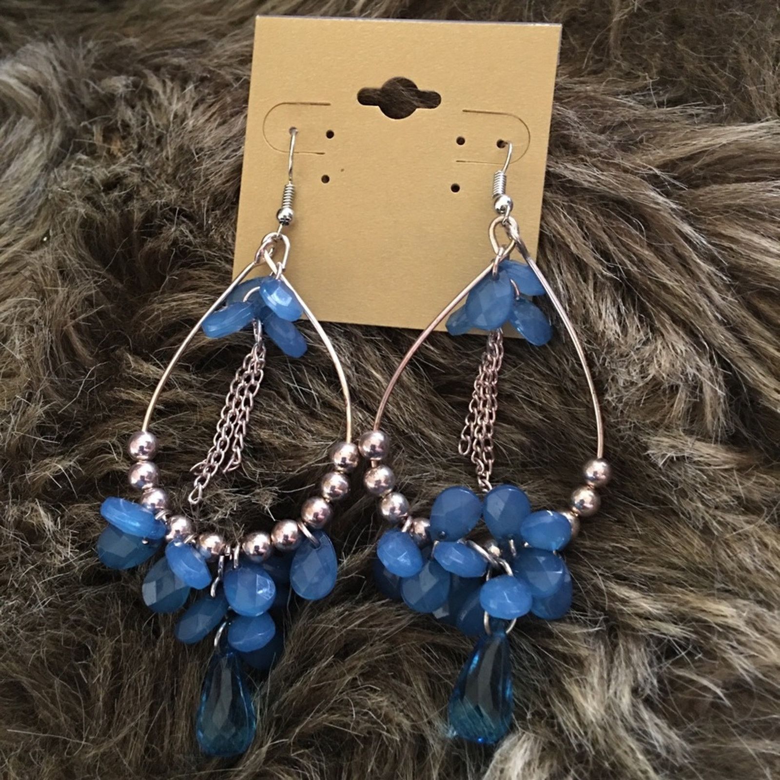 Jewelry Elegant chandelier style faceted bead earrings Size ONE SIZE - 2 Thumbnail