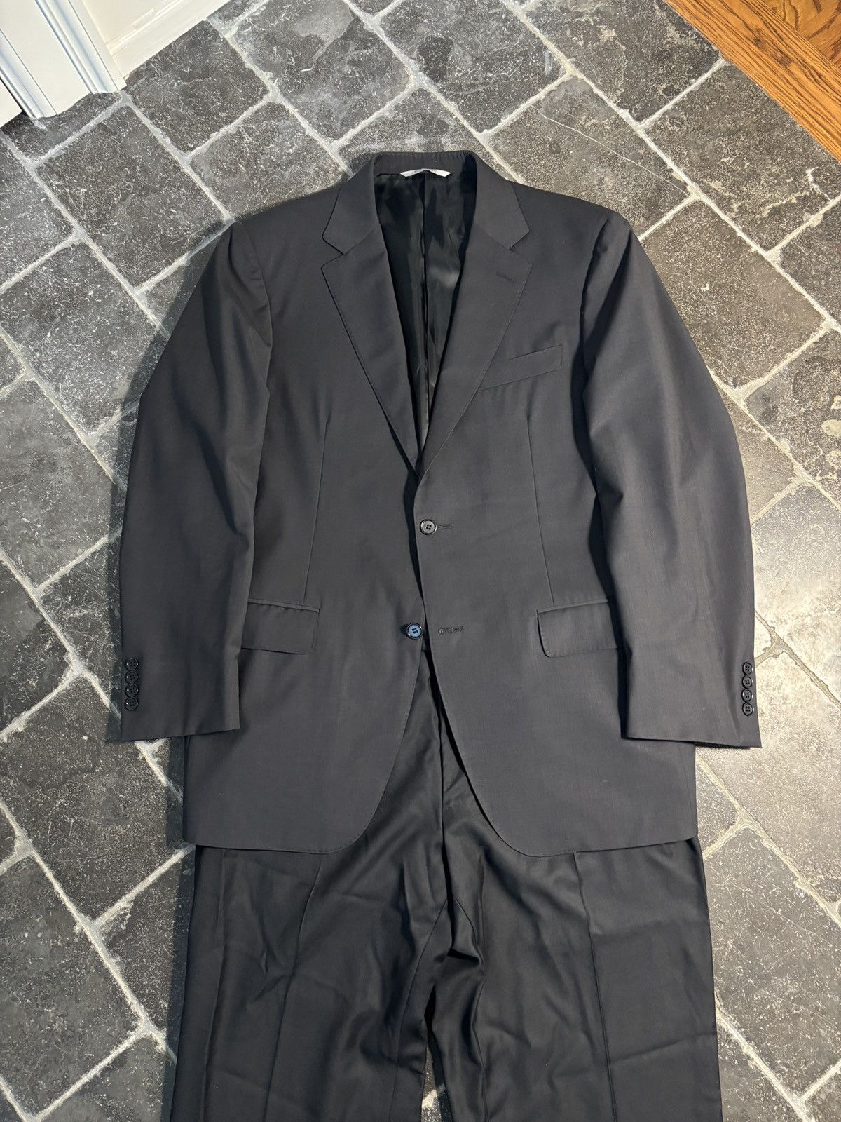 Canali Canali Suit Two Piece Suit Made in Italy Designer Two Tone Size 52R - 2 Thumbnail