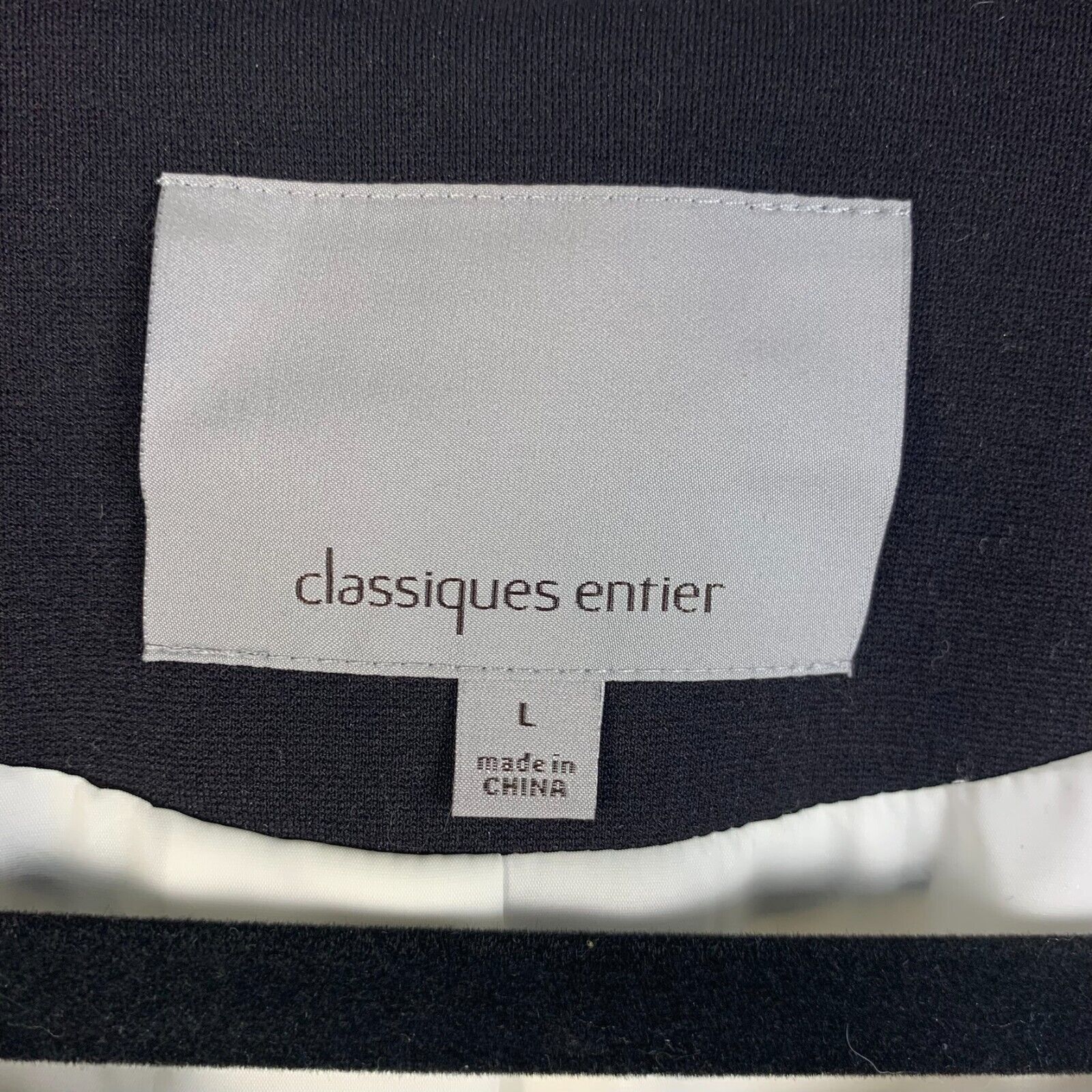 Other Classiques Entier Women’s Jacket Large White with Black Trim Size L / US 10 / IT 46 - 2 Thumbnail
