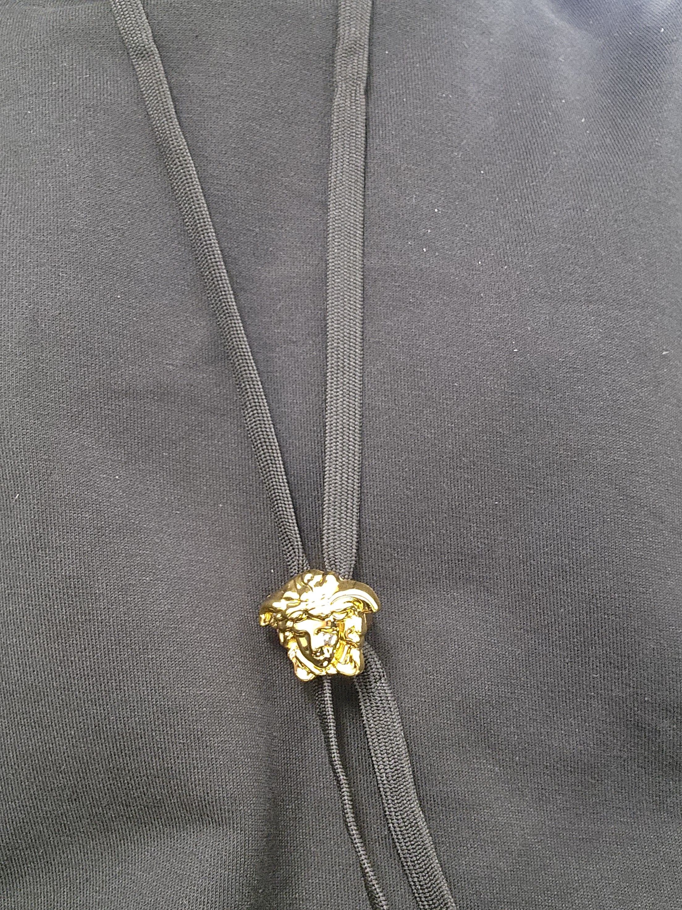 Versace Versace XL Embroidered Cotton-Jersey Hoodie $2000 RETAIL Size US XL / EU 56 / 4 - 5 Thumbnail