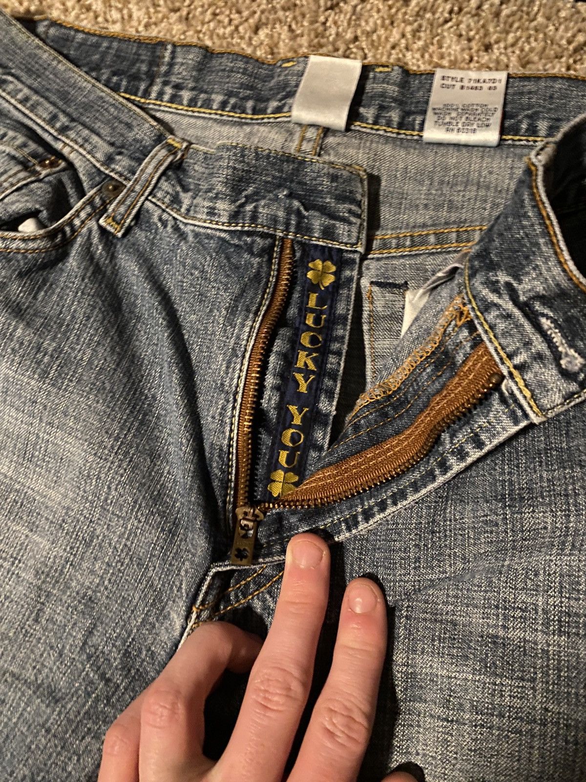 Lucky Brand × Vintage Vintage/Y2K Lucky Brand Jeans Size US 34 / EU 50 - 2 Thumbnail