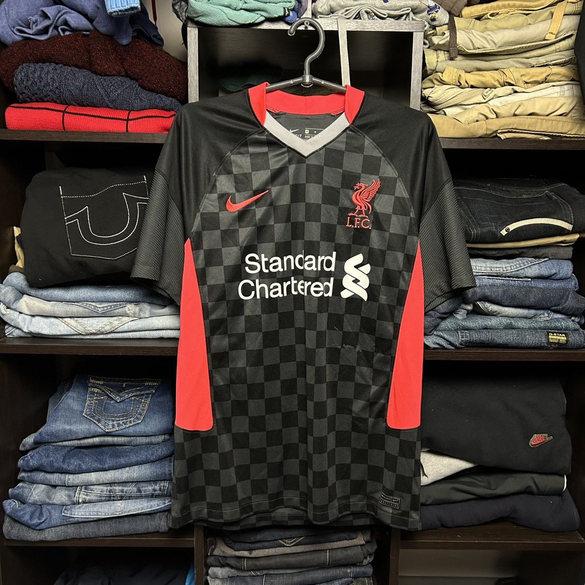 Mens Nike FC Liverpool 4 Virgil Van Dijk home soccer jersey
