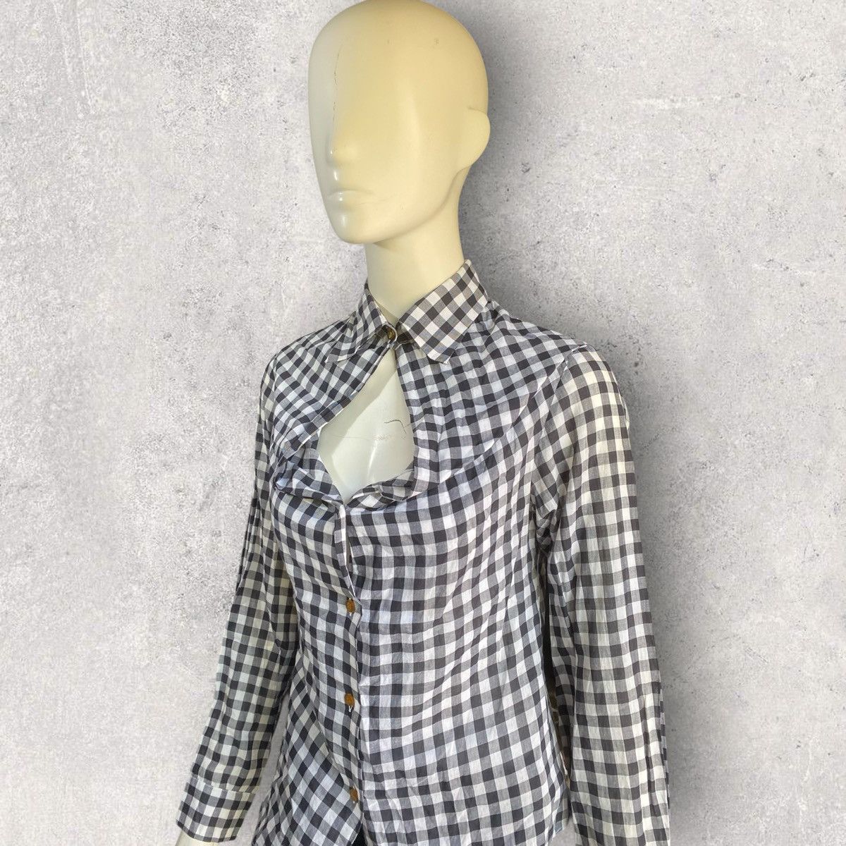 Vivienne Westwood SS07 Open Chest Plaid Button Up Shirt Size S / US 4 / IT 40 - 4 Thumbnail
