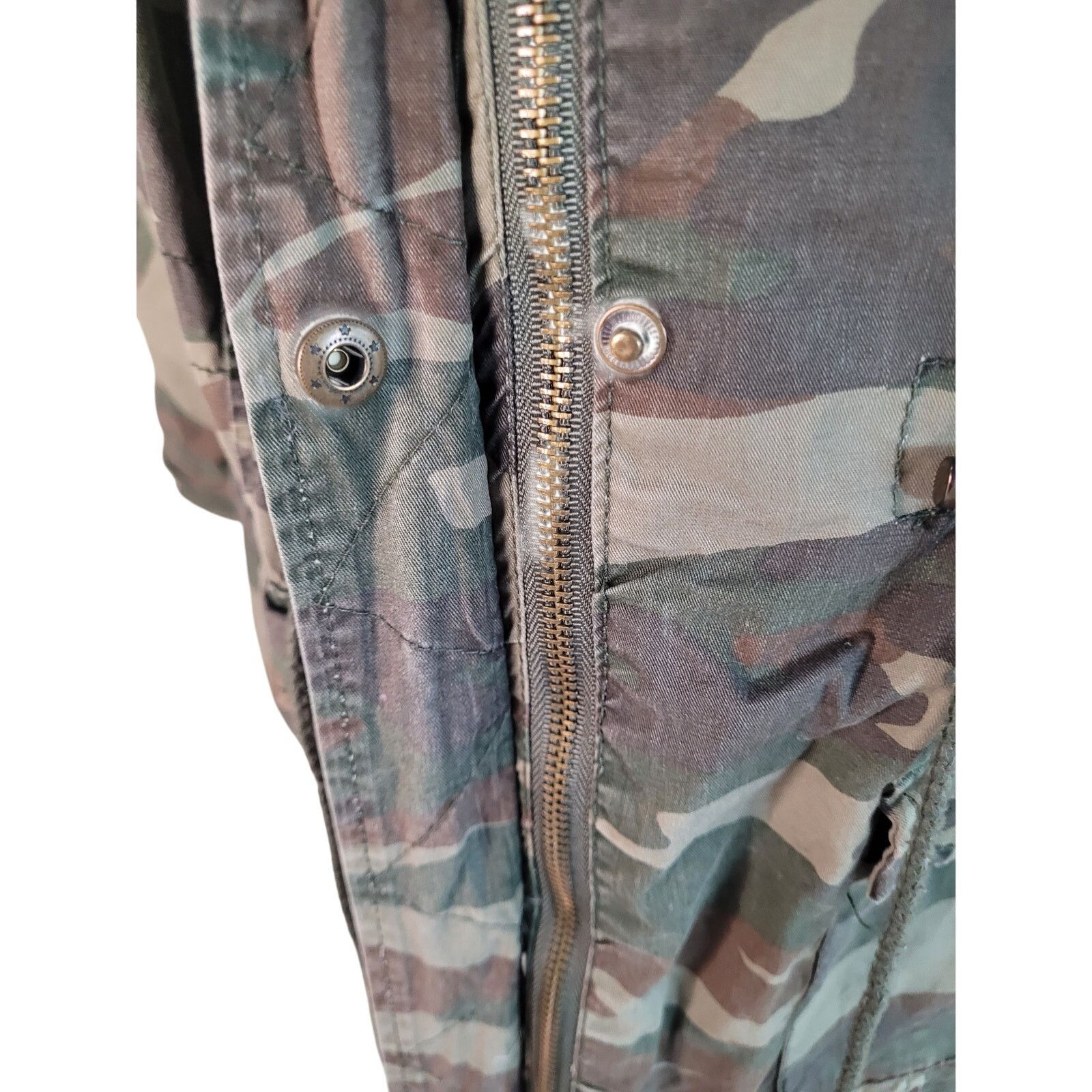 New Look New Look Camo Jacket Zip/Snap Lined Drawstring Waist Sz 3X Size 3XL / US 20-22 - 7 Thumbnail