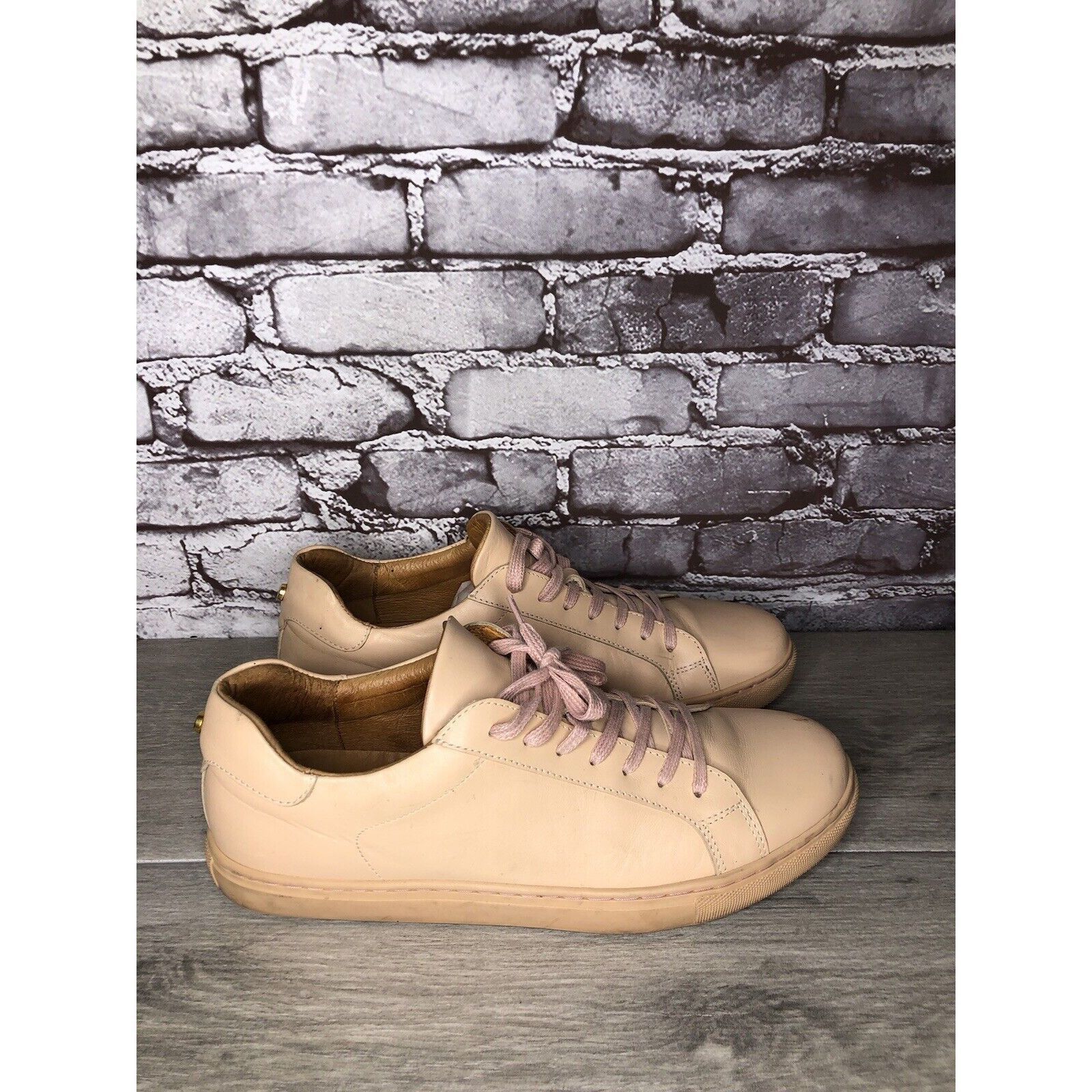 Other Romero And Mcpaul Dusty Pink Leather Lace Up Portugal Shoes Size US 12 / EU 45 - 17 Thumbnail