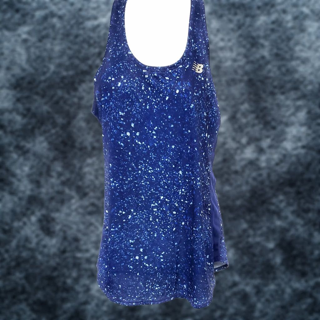 New Balance Womens New Balance Accelerate Tank Top Shirt Blue Galaxy NB DRY S Athletic Size S / US 4 / IT 40 - 1 Thumbnail