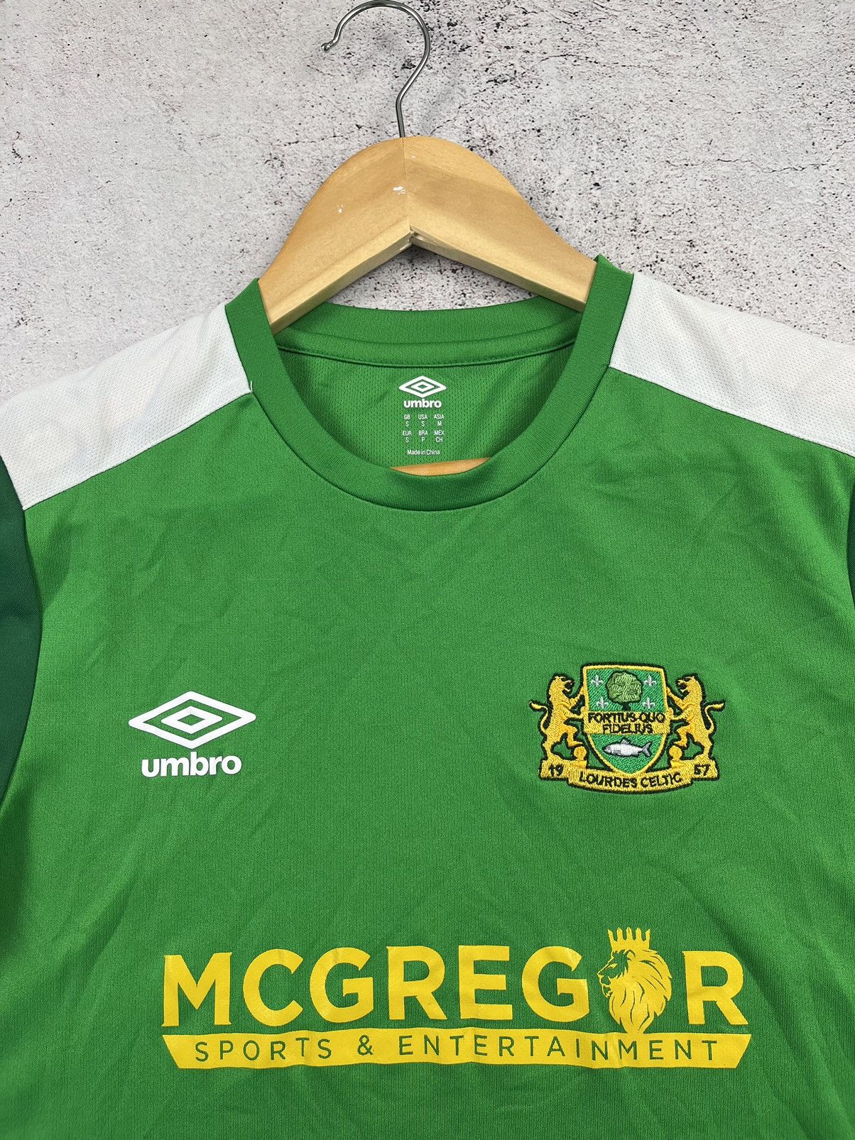 McGregor × Umbro UMBRO LOURDES CELTIC FC CONOR McGregor’s SOOCER Jersey Size US S / EU 44-46 / 1 - 2 Thumbnail