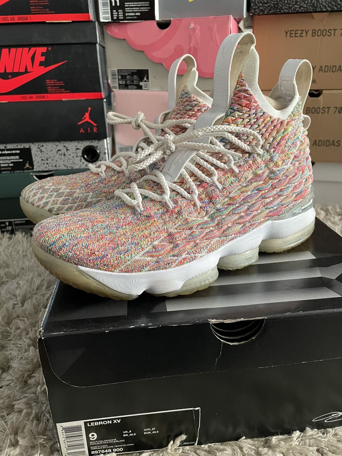 Nike Nike LeBron 15 Fruity Pebbles Size US 9 / EU 42 - 1 Thumbnail