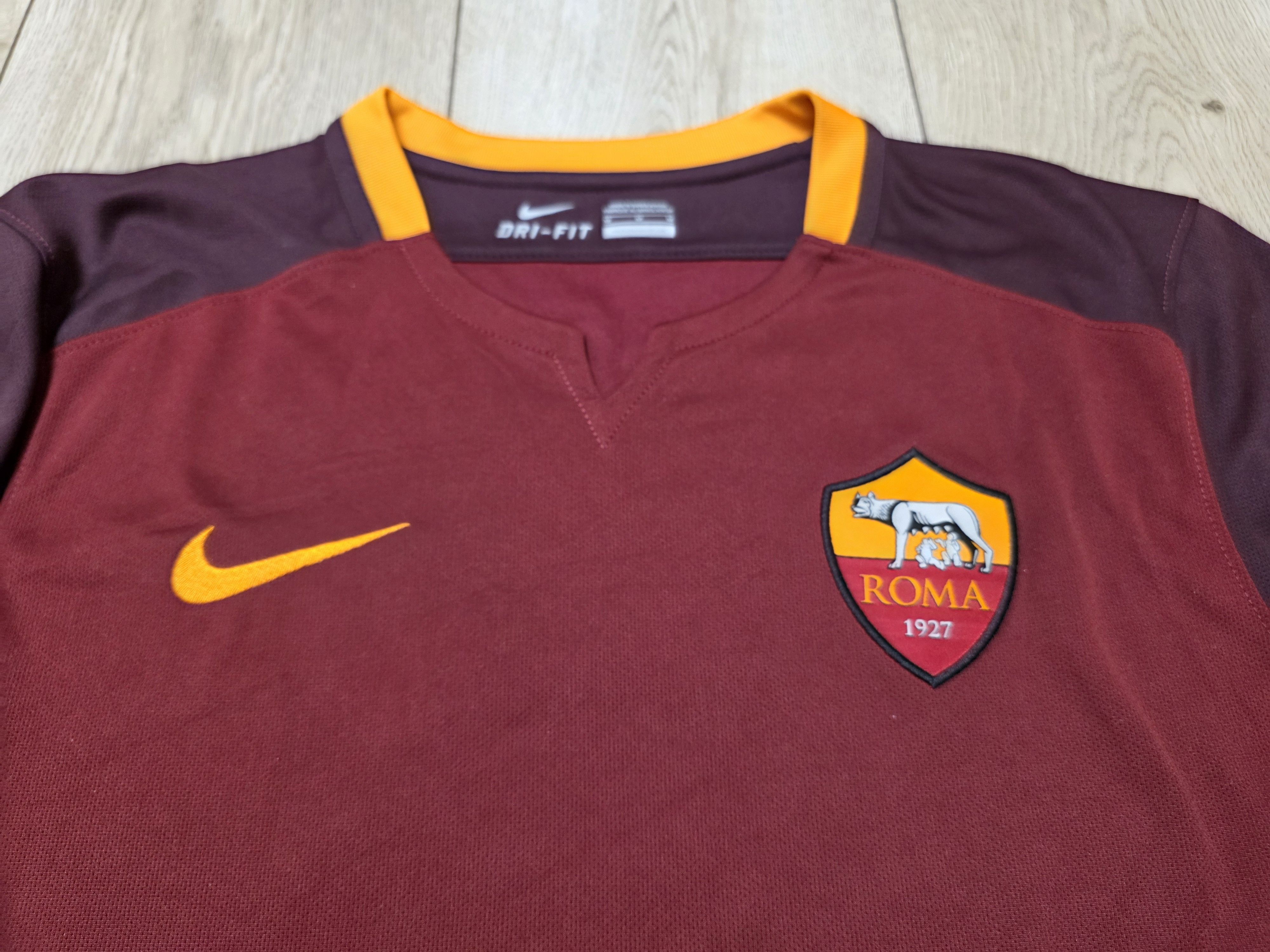 Nike AS ROMA 2015 2016 TOTTI HOME FOOTBALL SHIRT SOCCER JERSEY Size US M / EU 48-50 / 2 - 3 Thumbnail