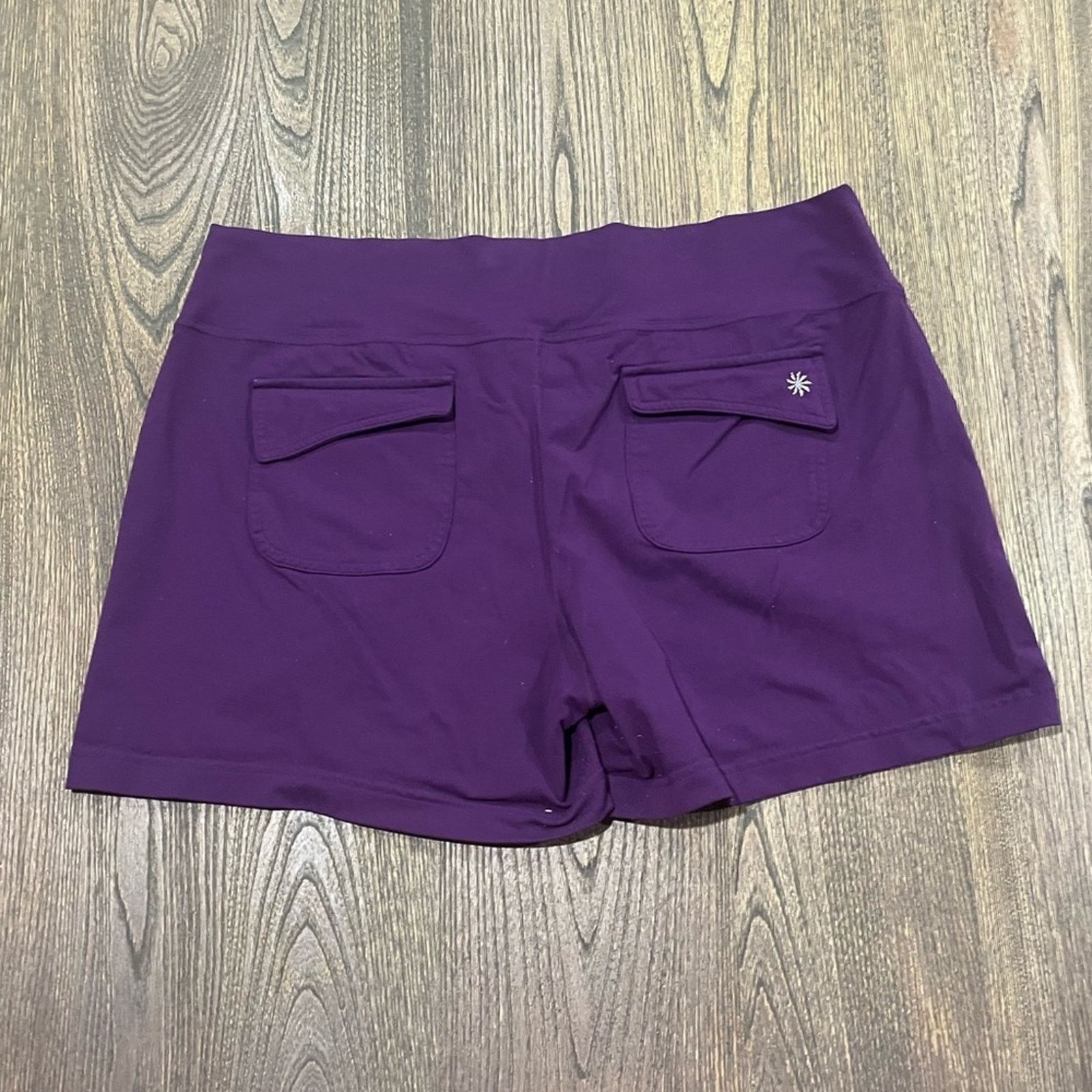 Athleta Athleta Womens Activewear Shorts Mid Rise Purple Size 24 Size 24" / US 00 / IT 34 - 3 Thumbnail