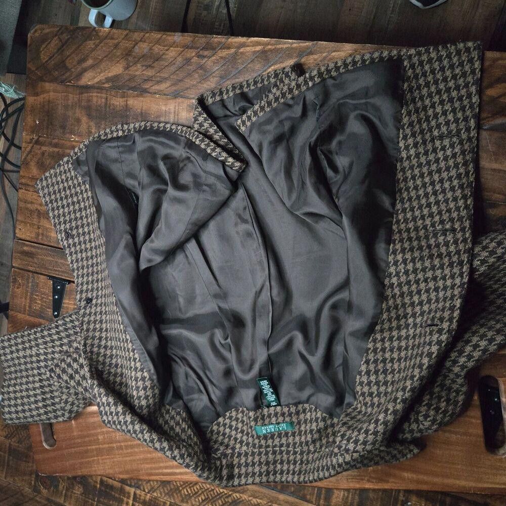 Lauren Ralph Lauren Lauren Ralph Wool Jacket WM Size 16 Vintage Houndstooth C2 Size M / US 6-8 / IT 42-44 - 9 Thumbnail
