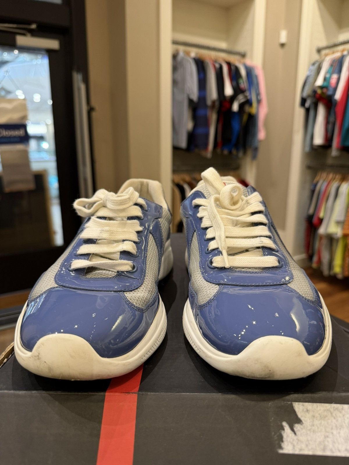 Prada Prada Americas Cup -Marina Blue Silver Size US 7 / EU 40 - 5 Thumbnail