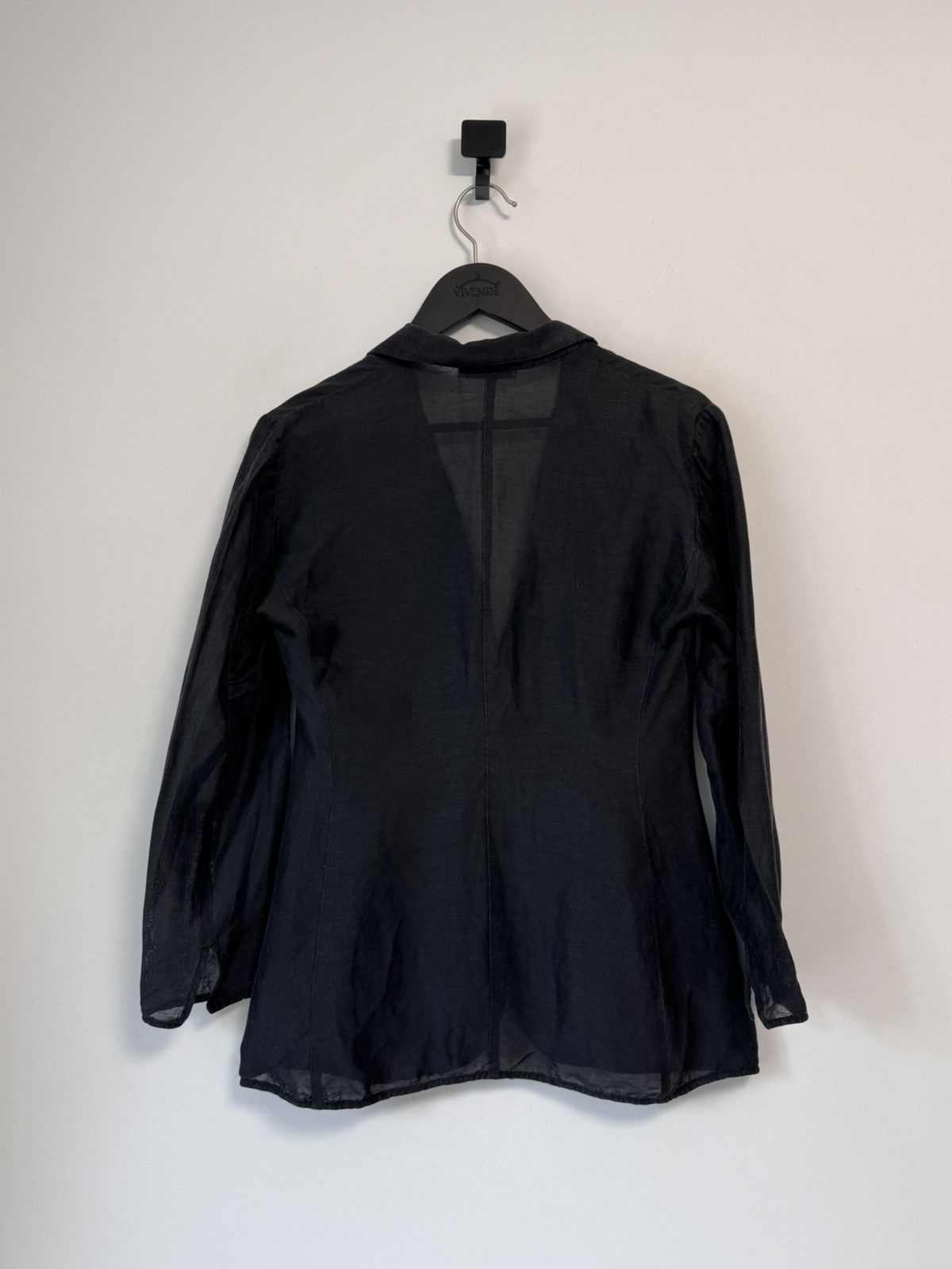 Emporio Armani Emporio Armani Vintage Blazer Jacket 90’s black Size L / US 10 / IT 46 - 10 Thumbnail