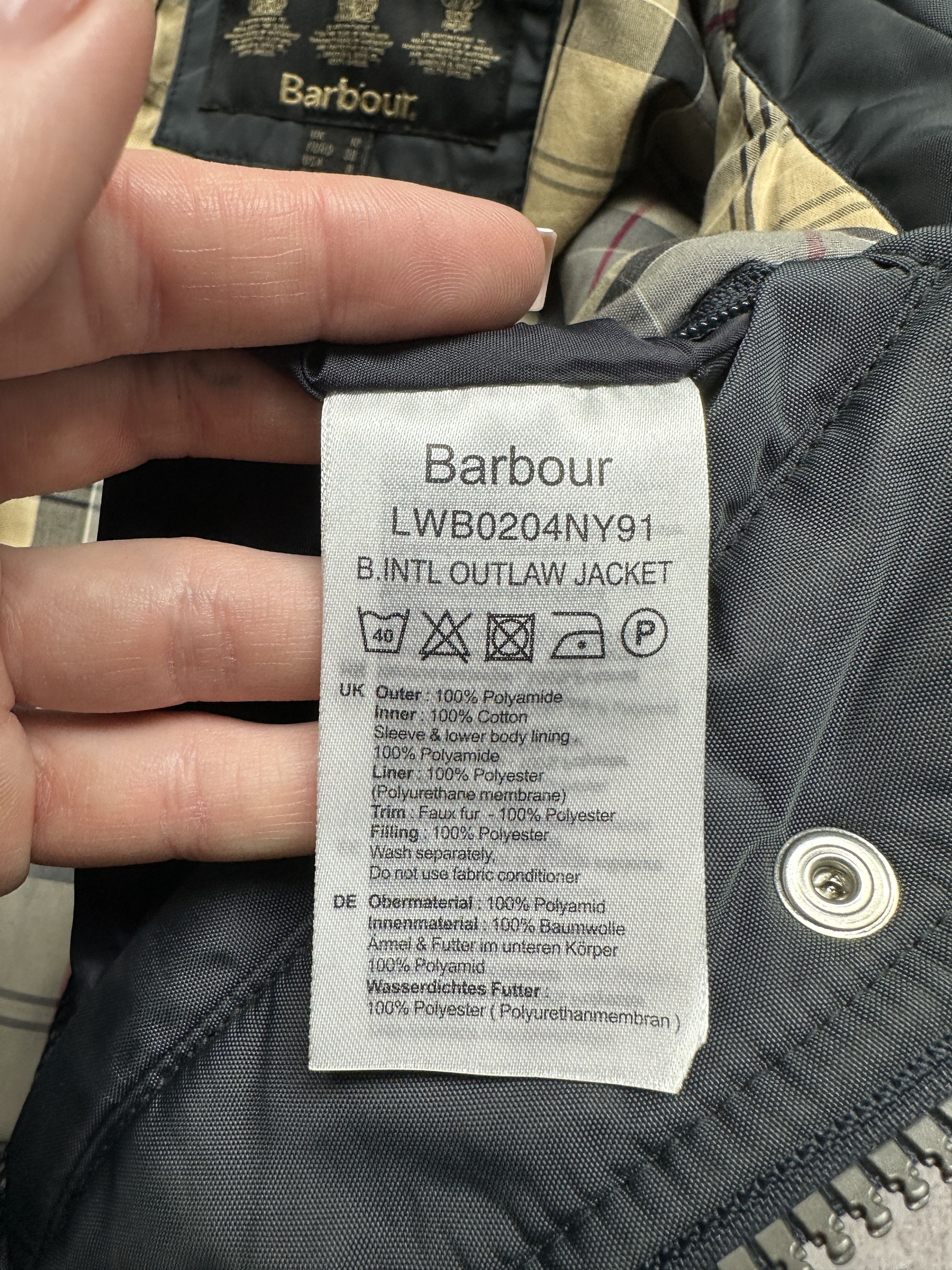 Barbour × Vintage Barbour International Vintage Womens Outlaw Jacket Size M / US 6-8 / IT 42-44 - 10 Thumbnail