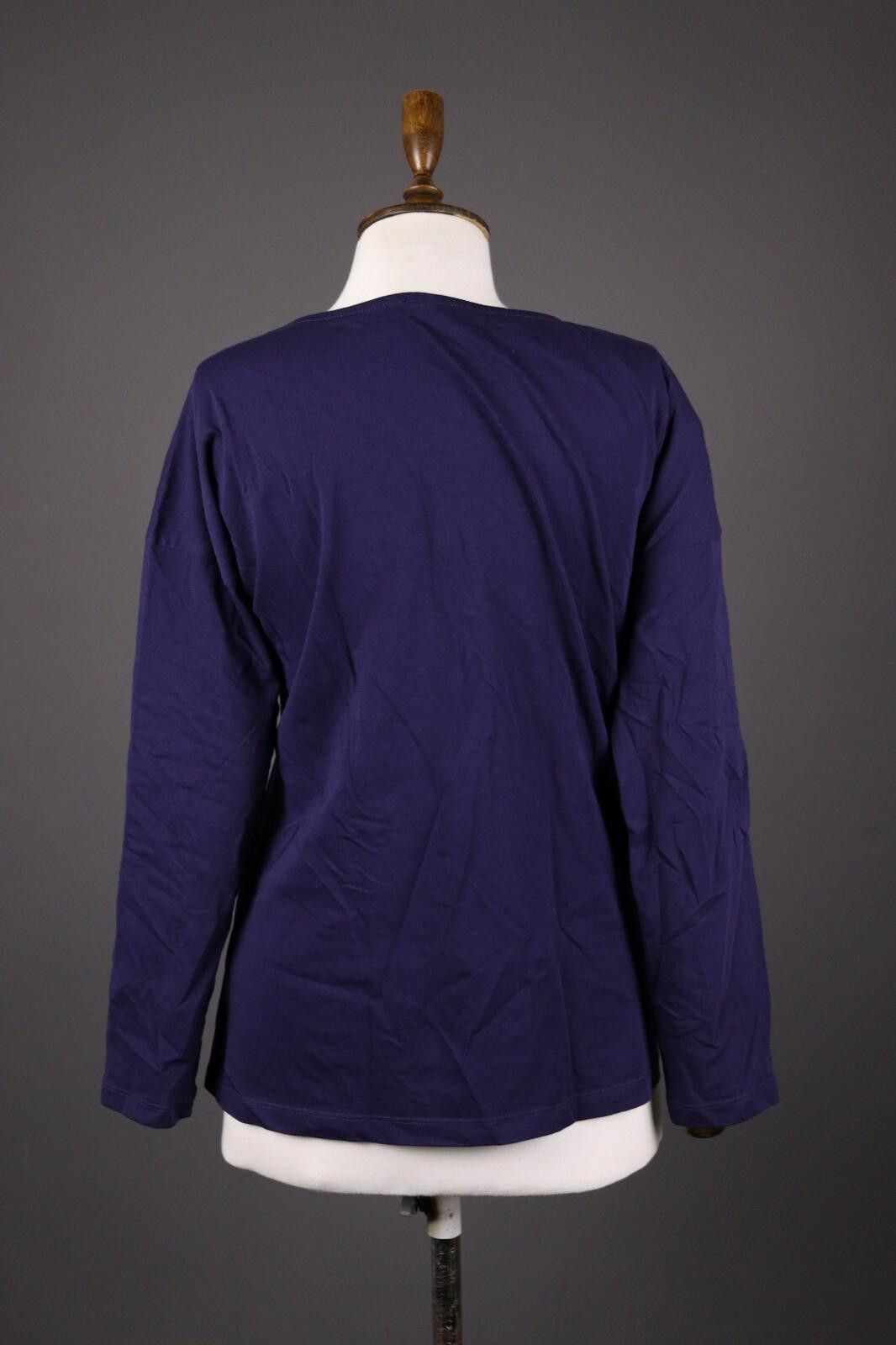 Designer Deerberg by Oska Blue Lace Cotton Blouse Shirt Size M Size M / US 6-8 / IT 42-44 - 5 Thumbnail