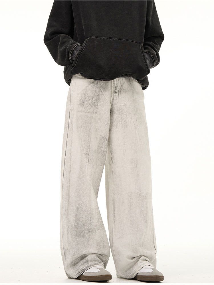 Japanese Brand × Jean Washed distressed loose vintage dirtyfit jeans Size US 32 / EU 48 - 3 Thumbnail