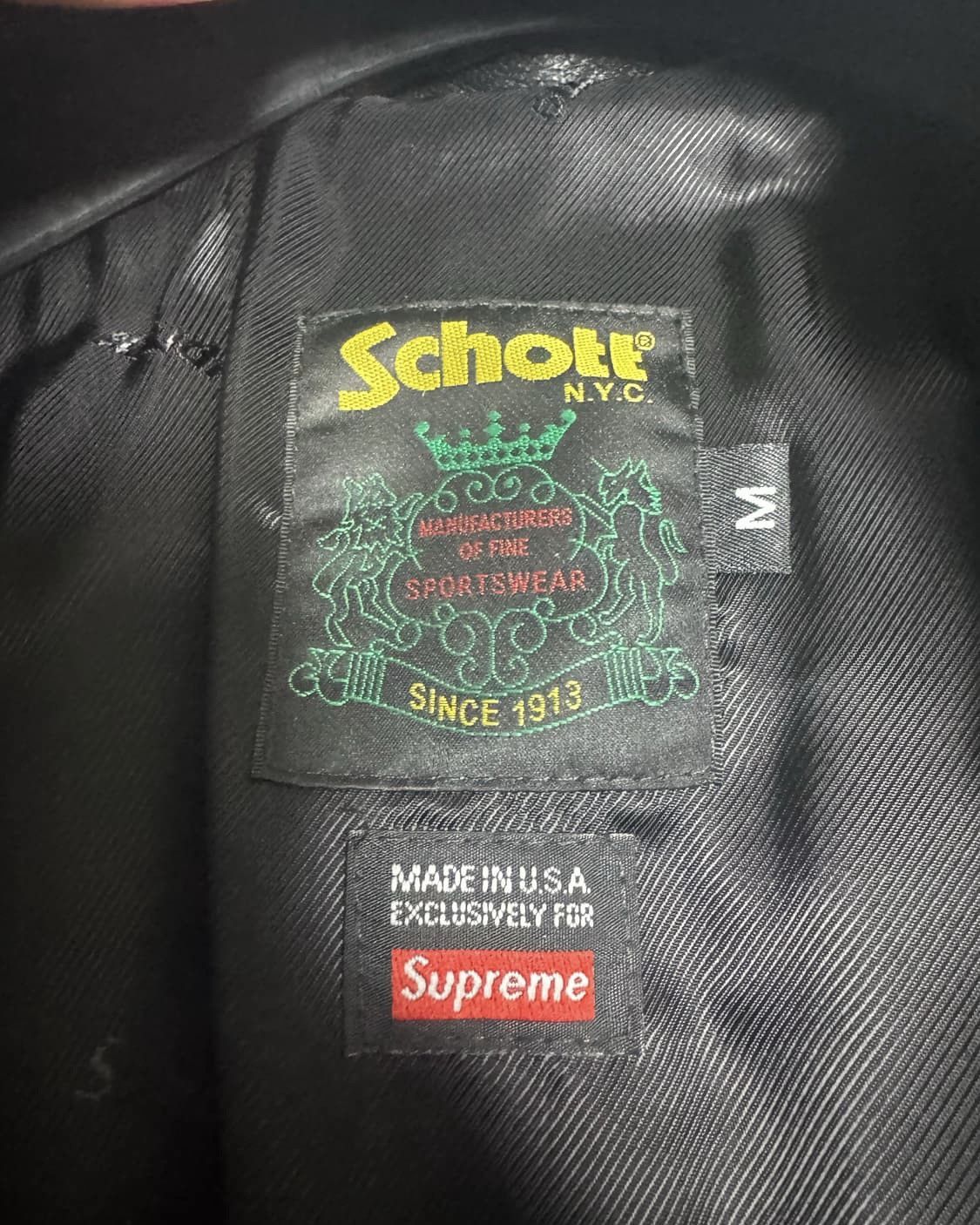 Supreme Supreme x Schott Hooded Bomber Leather Jacket Size US M / EU 48-50 / 2 - 5 Thumbnail