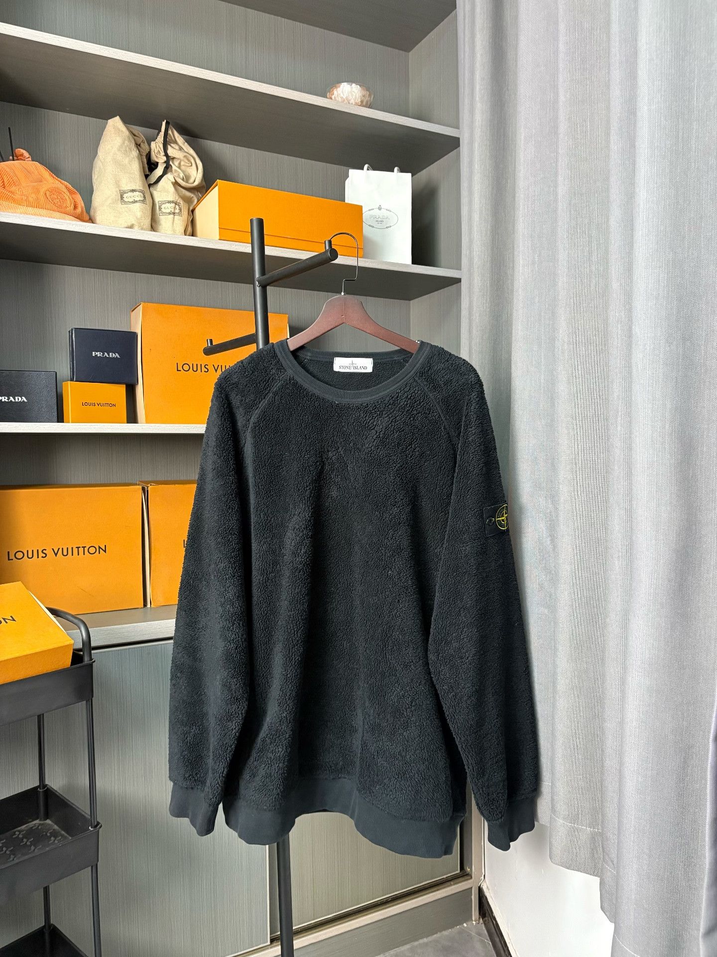 Stone Island Stone Island Fleece Black Hoodie XXL Men Size US XXL / EU 58 / 5 - 1 Thumbnail