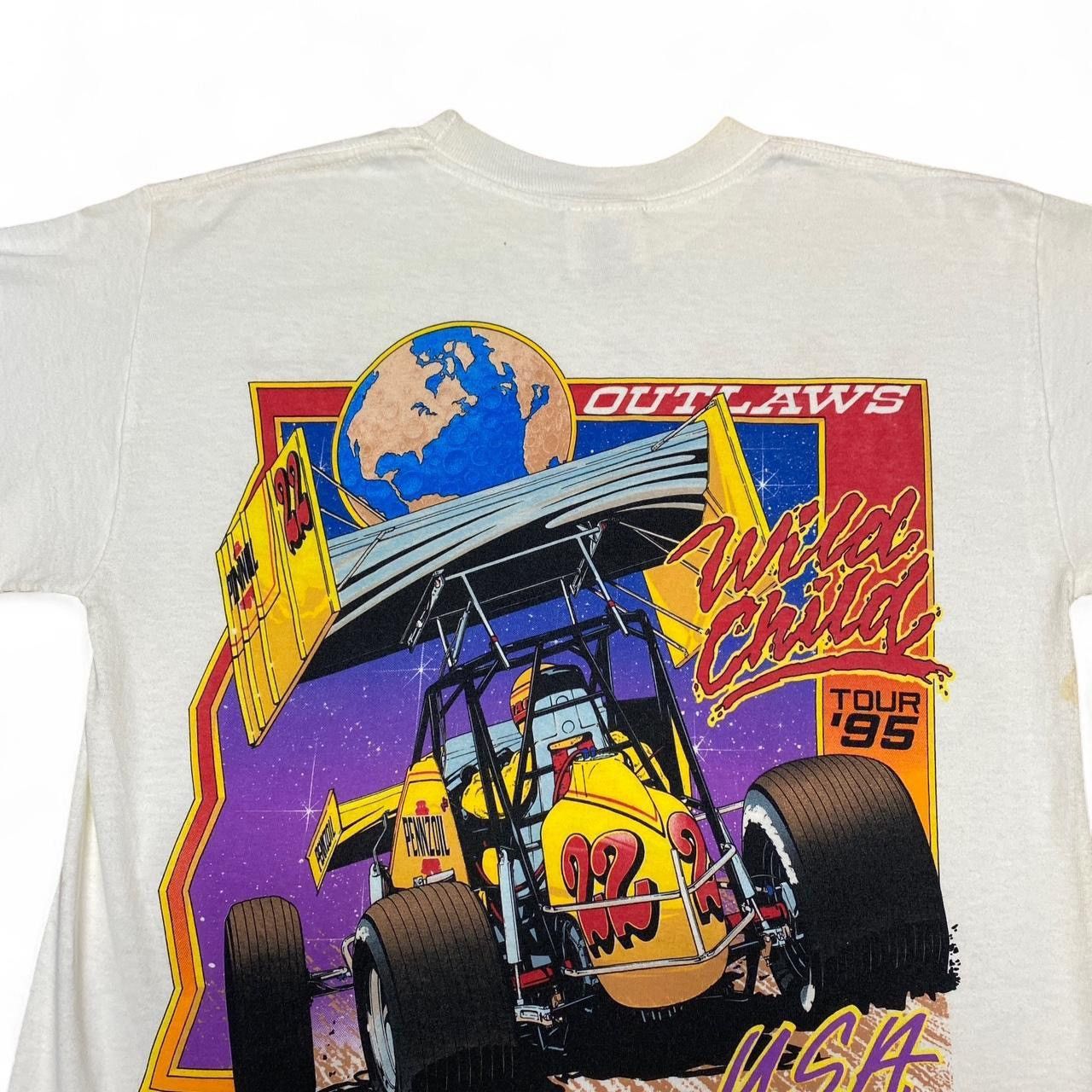 Other Vintage 95 the wild child Haudenschild outlaws racing tee Size US L / EU 52-54 / 3 - 6 Thumbnail