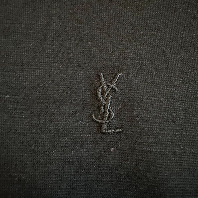 Saint Laurent Paris Saint Laurent Paris Embroidered logo pure wool polo shirt Size US M / EU 48-50 / 2 - 2 Thumbnail