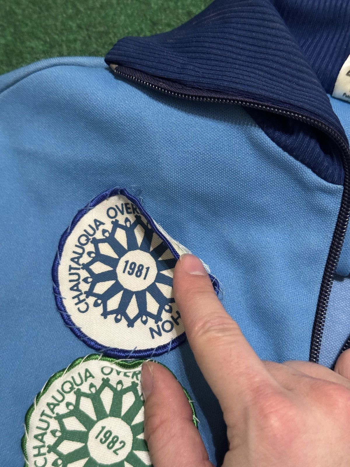 Adidas Vintage 70s Adidas Hooded Track Blue XS 17.5x22.5 Jacket Size US XS / EU 42 / 0 - 7 Thumbnail