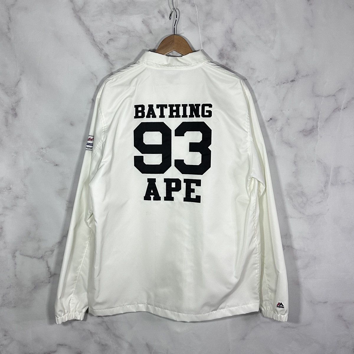Bape Majestic White Coach Jacket Size US XXL / EU 58 / 5 - 7 Thumbnail