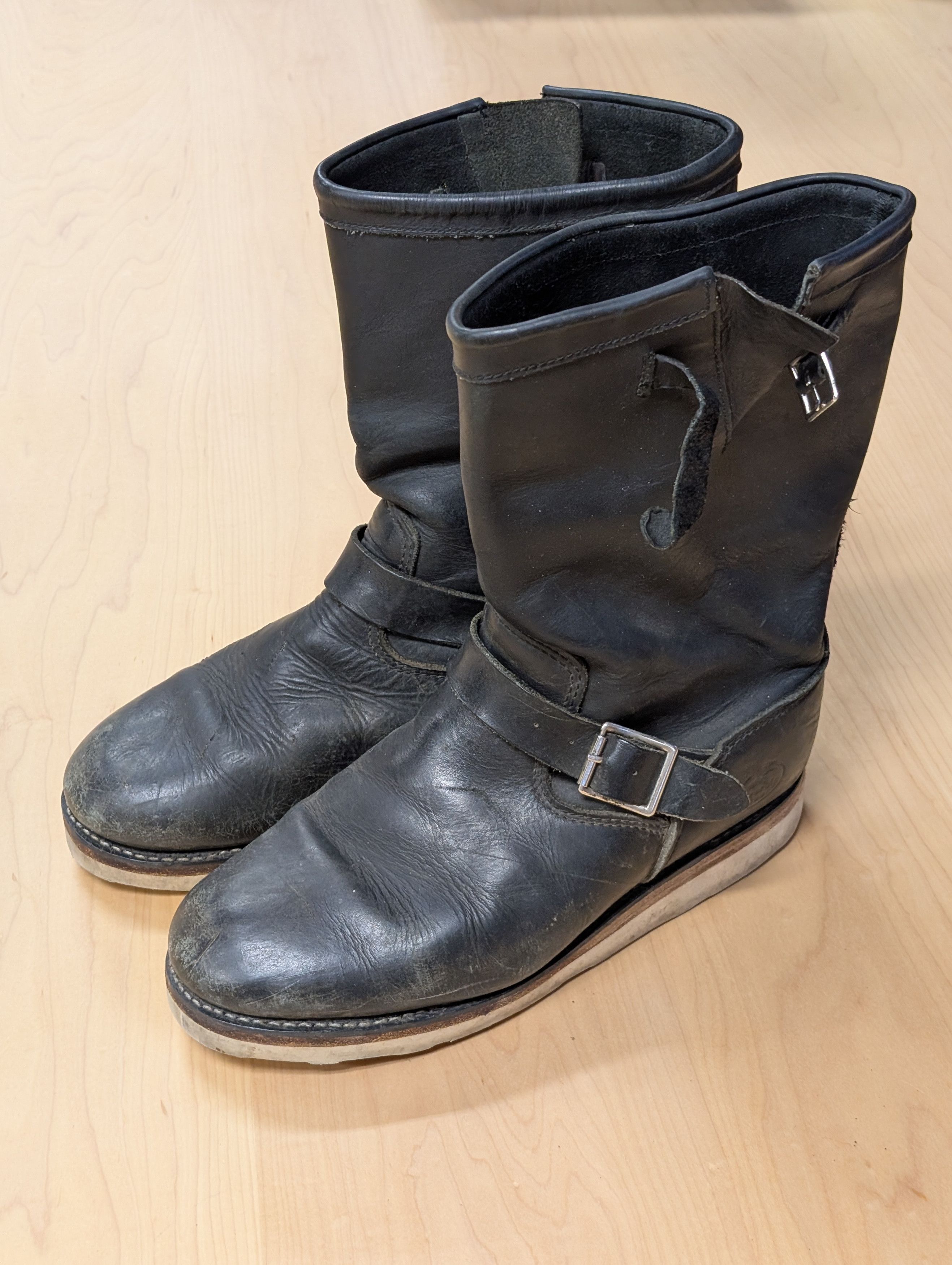 Red Wing Red Wing 2268 Black Leather Engineer Boots Size US 12 / EU 45 - 4 Thumbnail