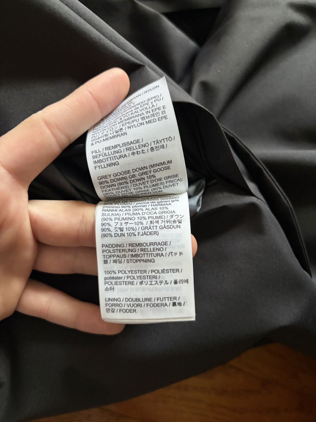 Veilance Arc’teryx Sorin Down Jacket Extra Small Black Size US XS / EU 42 / 0 - 9 Thumbnail