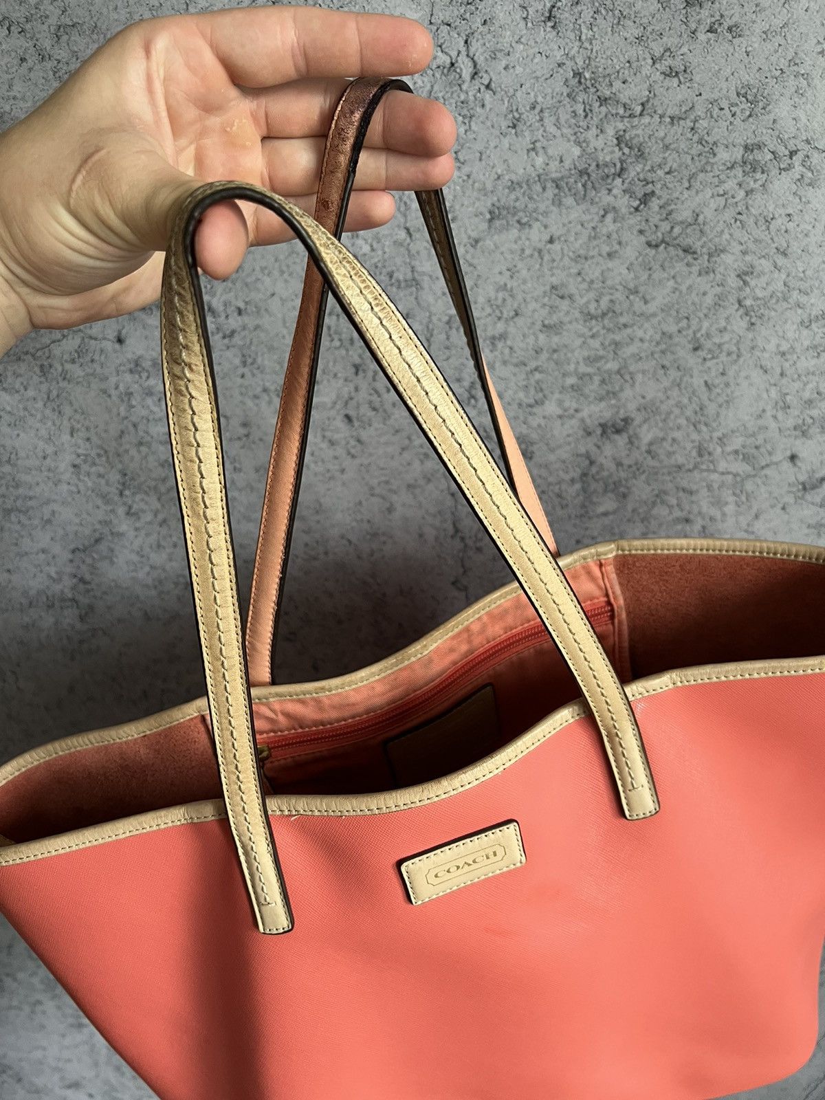 Coach Pink Shoulder Bag 2000s Y2K Luxury