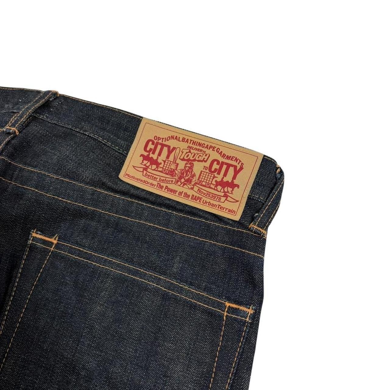 Bape Vintage 2000s Bape Bapesta Twinsta Jeans - Waist 35 Size US 35 - 4 Thumbnail