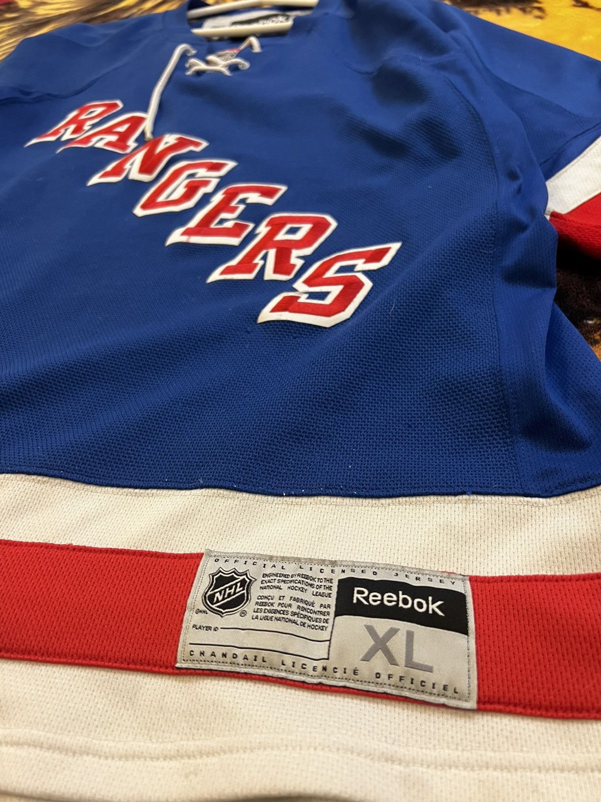NHL × Reebok × Vintage Reebok NHL New York Rangers Hockey Jersey Size US XL / EU 56 / 4 - 2 Thumbnail