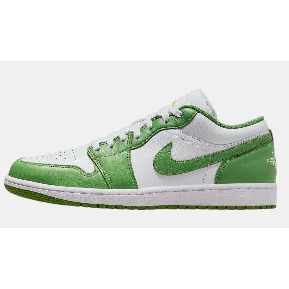 Jordan Brand Nike Air Jordan 1 Low SE Chlorophyll White Lightening HF4823 Size US 12 / EU 45 - 2 Thumbnail