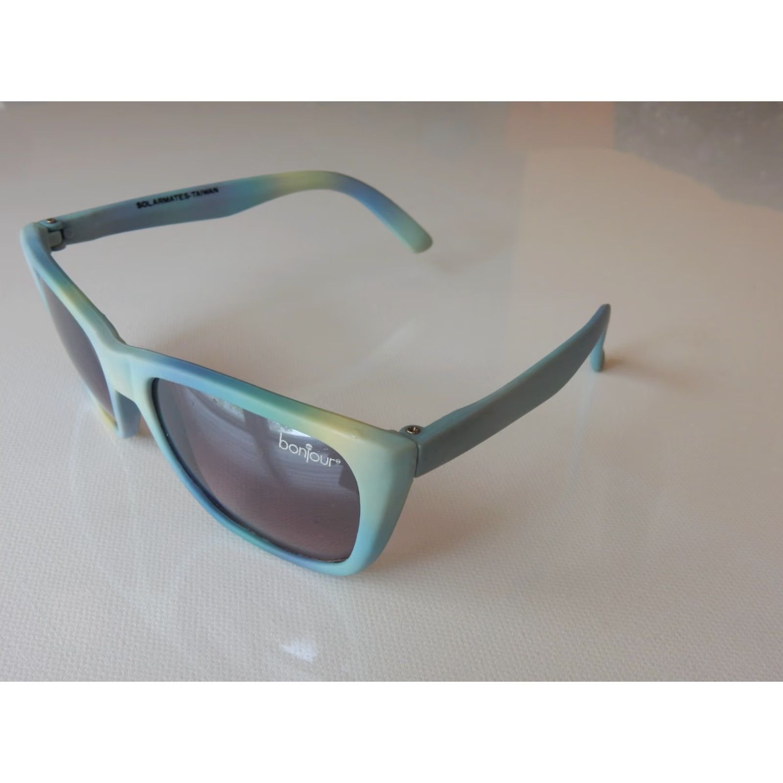 Vintage VTG Bonjour Cool-Ray Solarmates Sunglasses Adult Unisex Blue Frame Size ONE SIZE - 2 Thumbnail