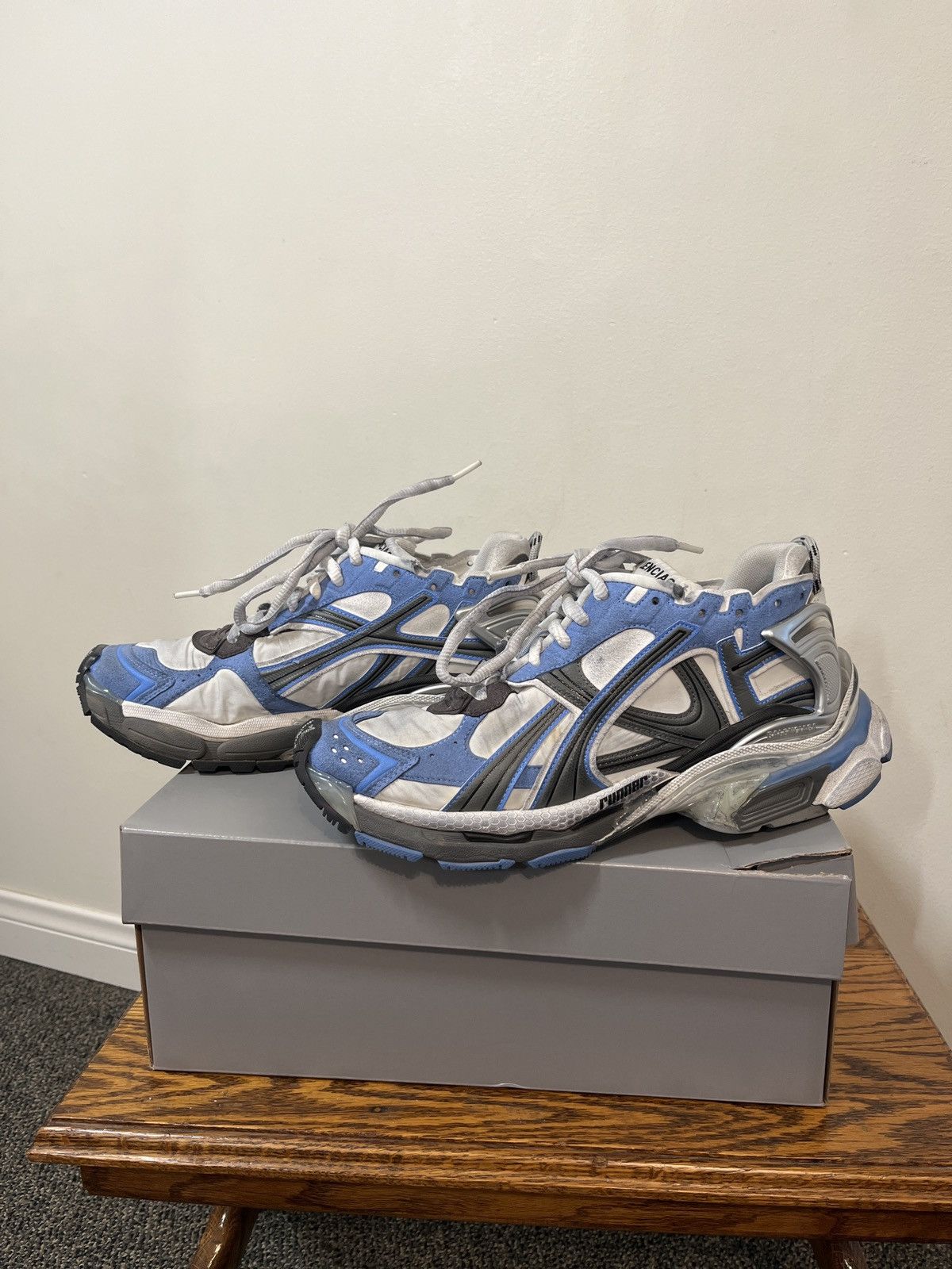 Balenciaga Runners in Blue/Black/White Size US 10 / EU 43 - 2 Thumbnail