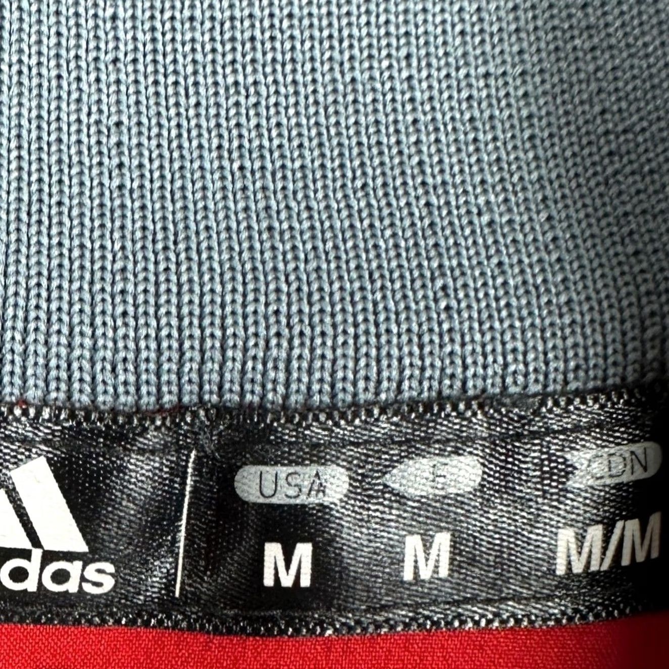 Adidas adidas Track Jacket Men M Red Full Zip Zipped Pockets Microfleece polyester Sports Casual Activewear Size US M / EU 48-50 / 2 - 4 Thumbnail